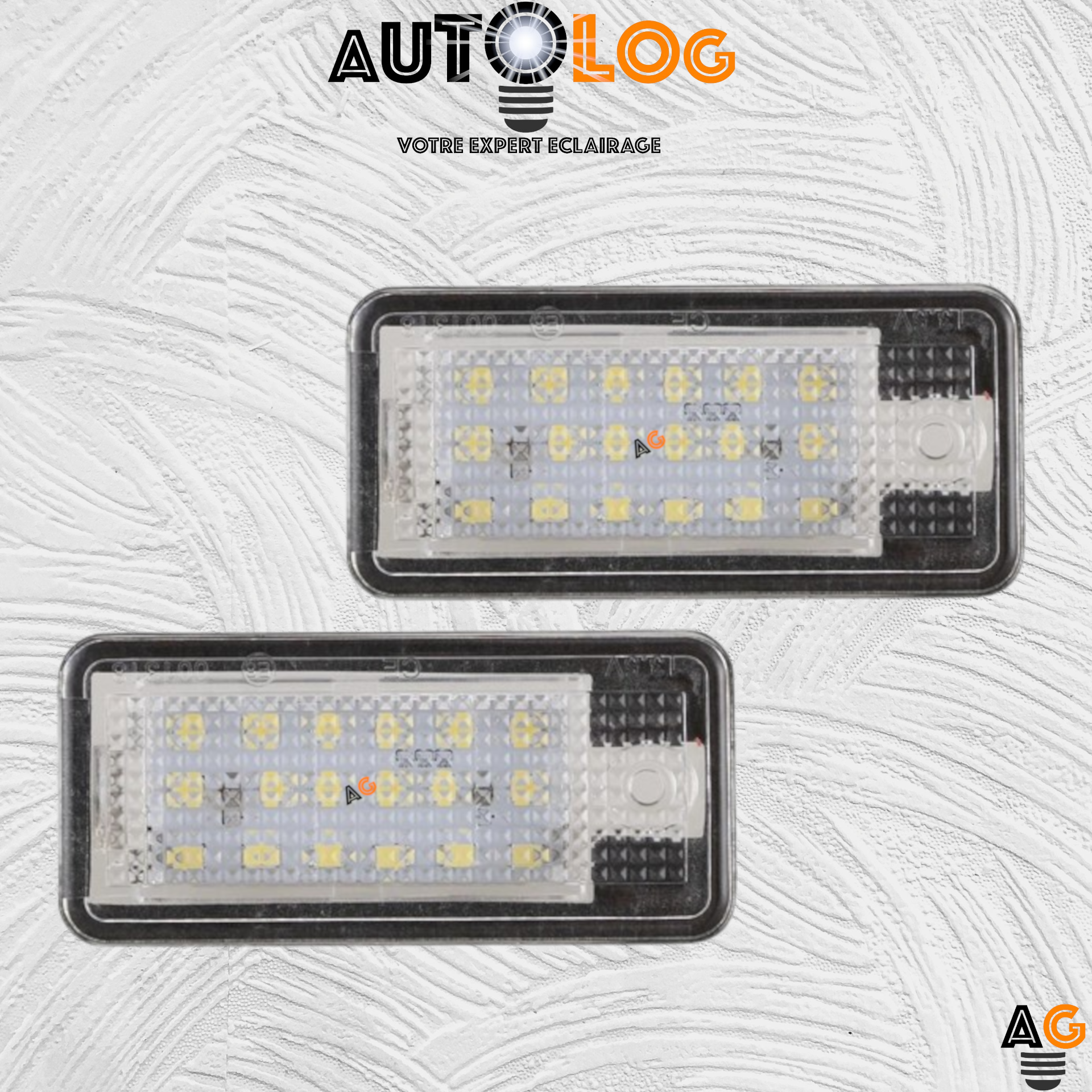 2x Feux de plaque d'immatriculation LED Audi A4