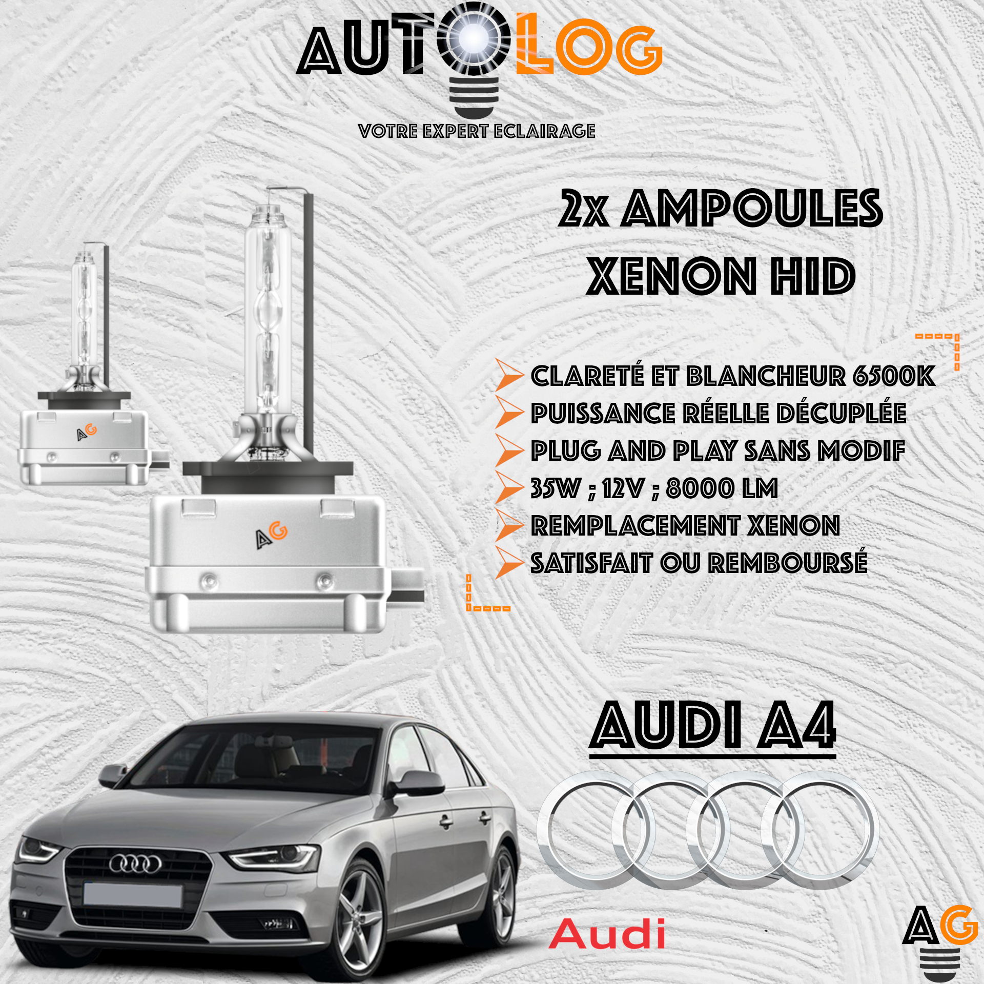 KIT AMPOULE HID XÉNON AUDI A4