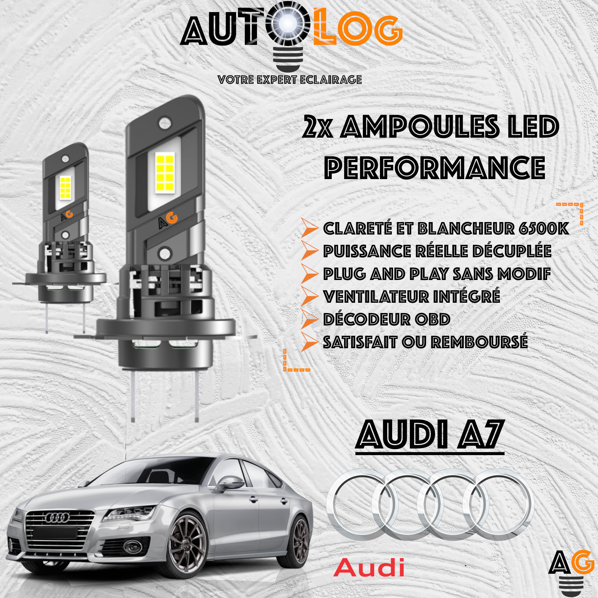 KIT AMPOULE LED AUDI A7