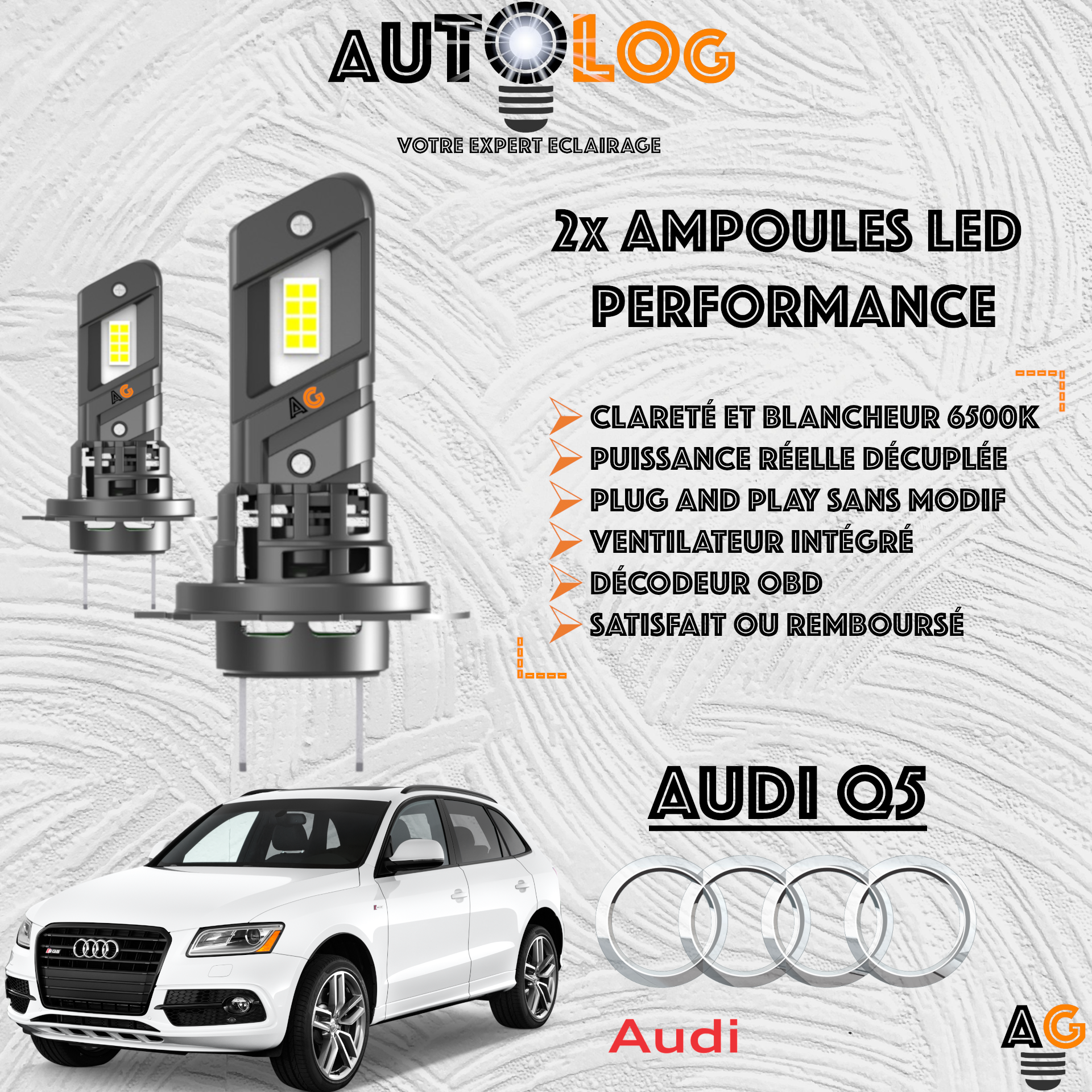 KIT AMPOULE LED AUDI Q5