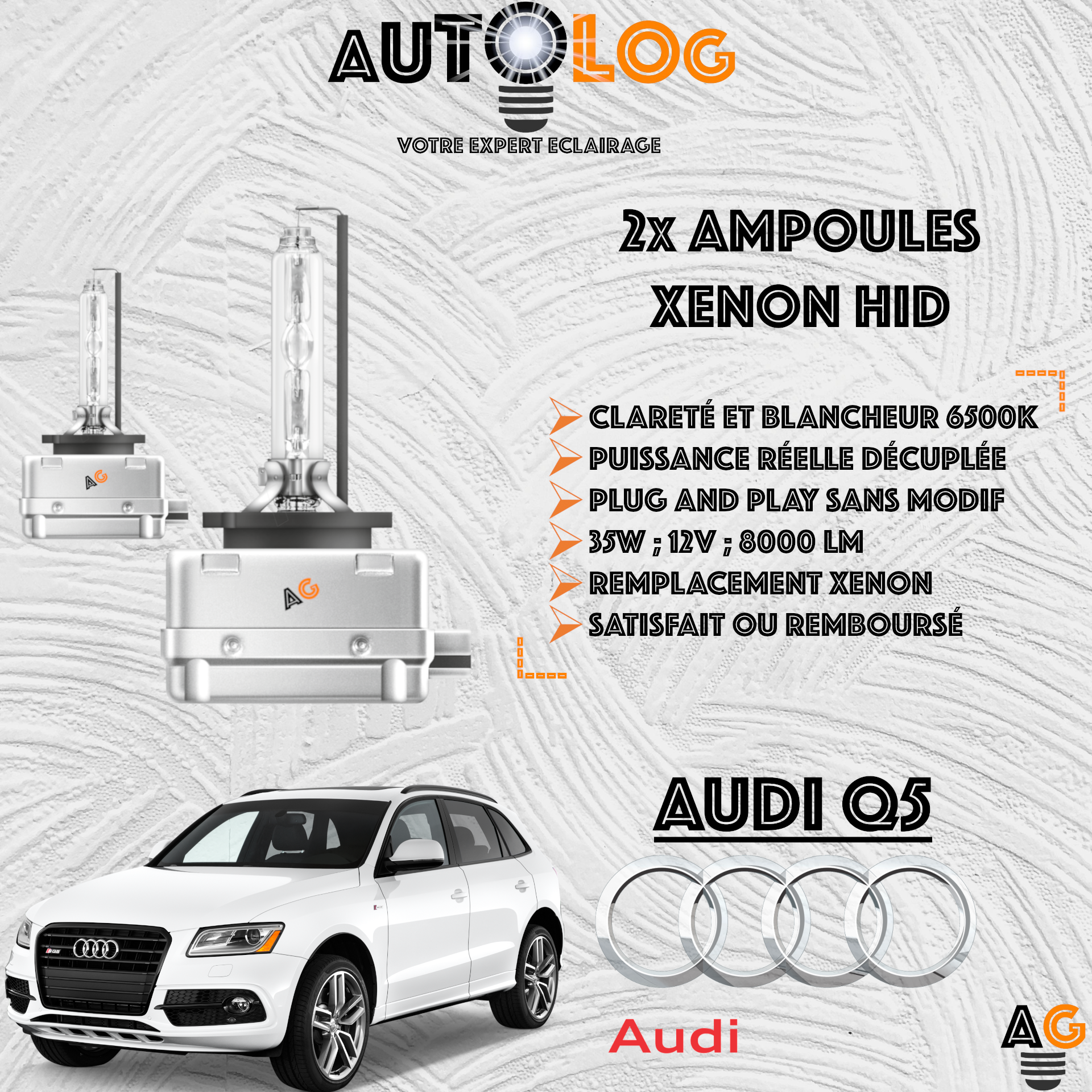 KIT AMPOULE HID XÉNON AUDI Q5