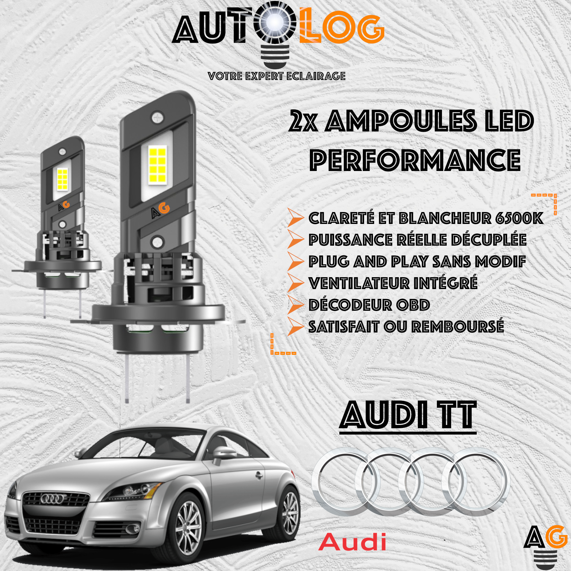 KIT AMPOULE LED AUDI TT