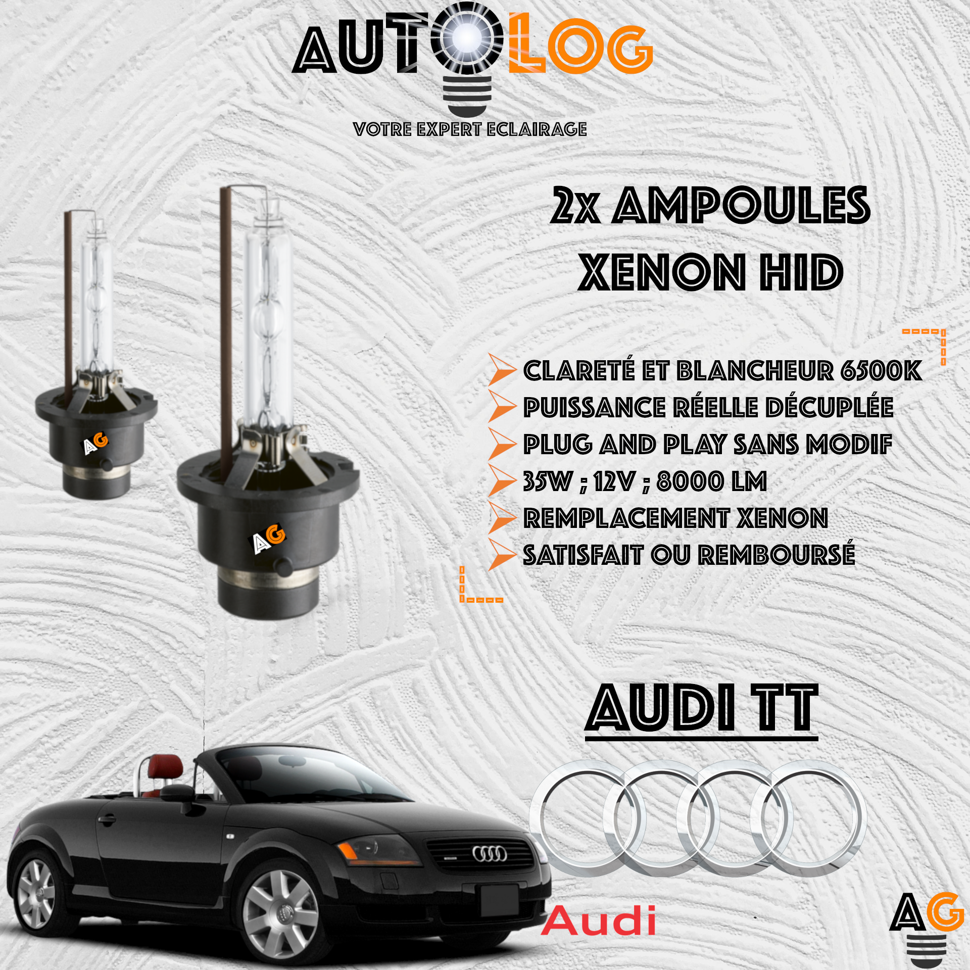 KIT AMPOULE HID XÉNON AUDI TT