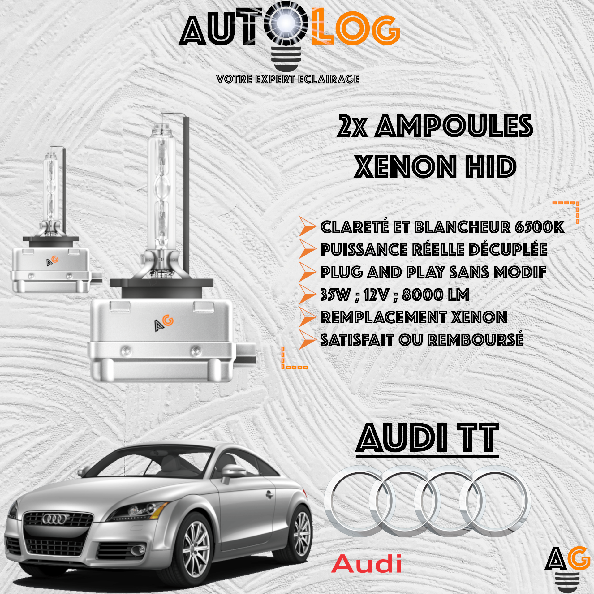 KIT AMPOULE HID XÉNON AUDI TT