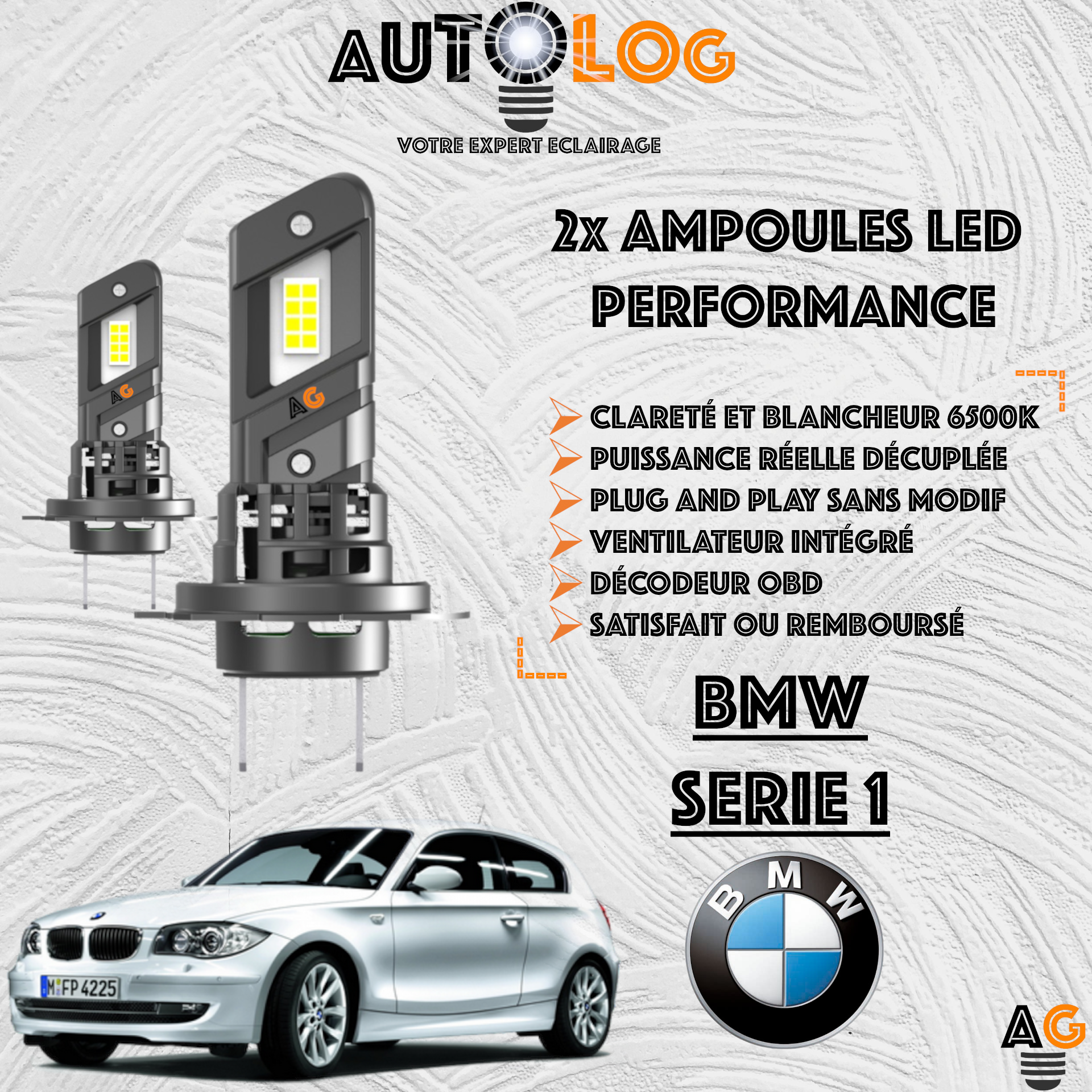 KIT AMPOULE LED BMW SERIE 1 E81