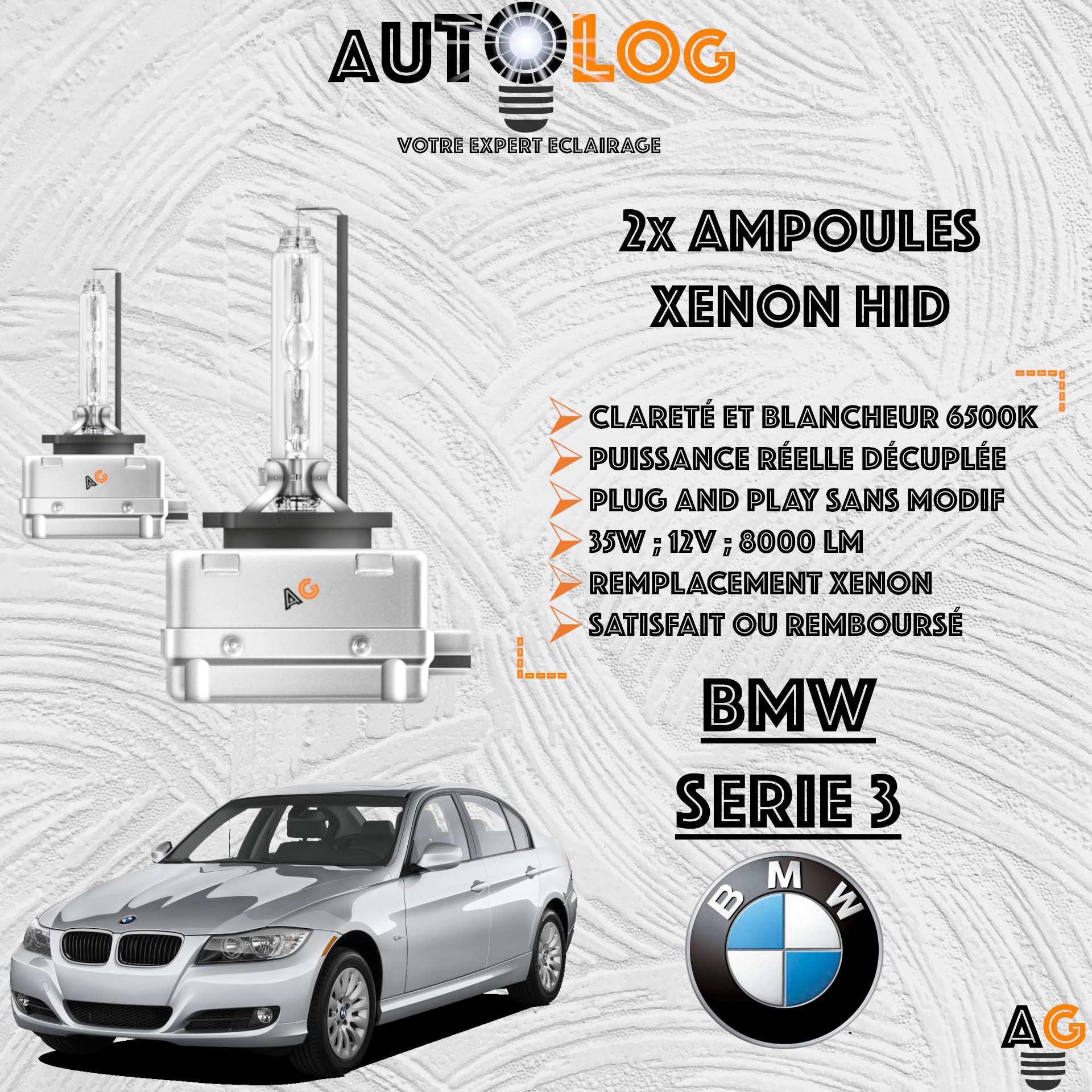 KIT AMPOULE HID XÉNON BMW SERIE 3