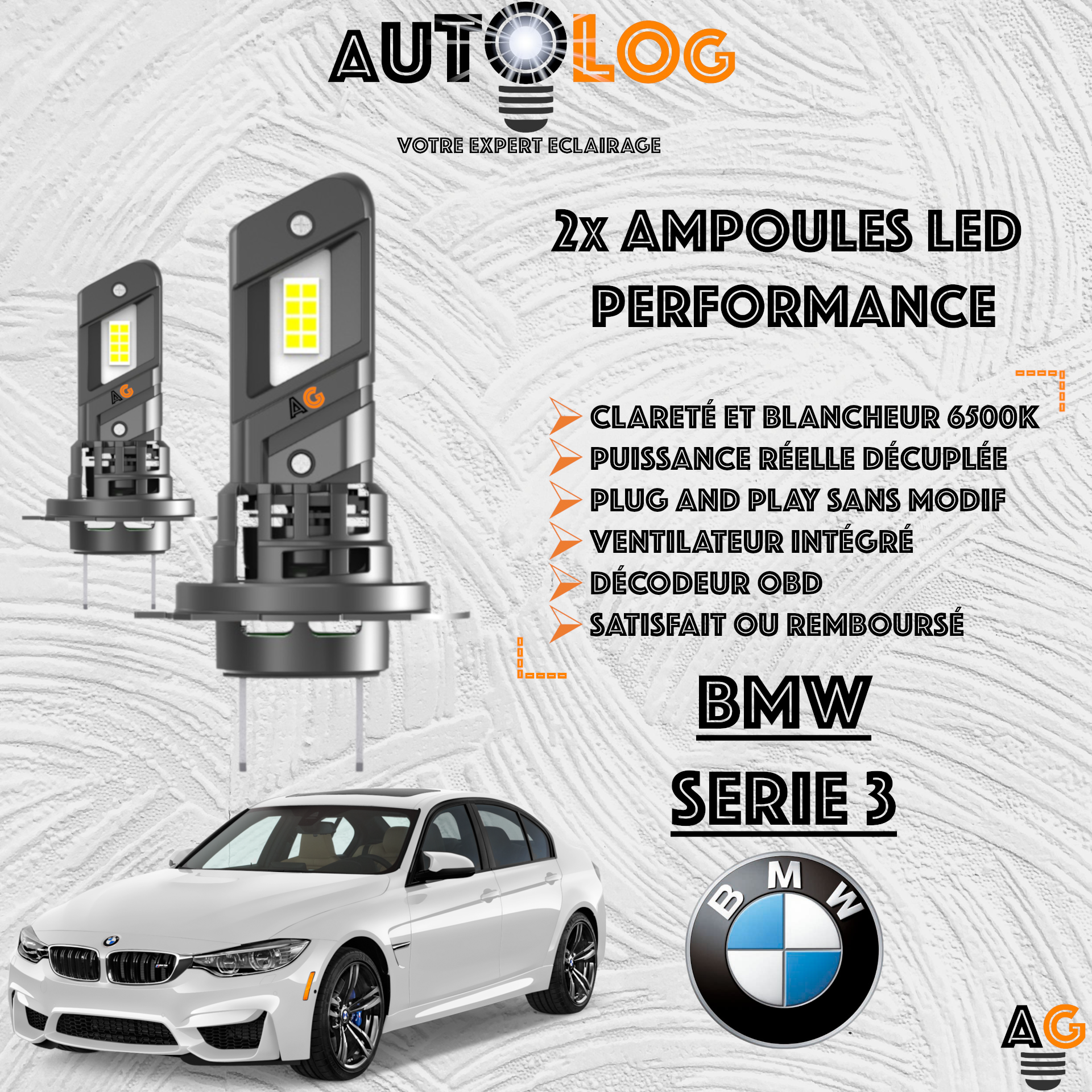 KIT AMPOULE LED BMW SERIE 3 F30