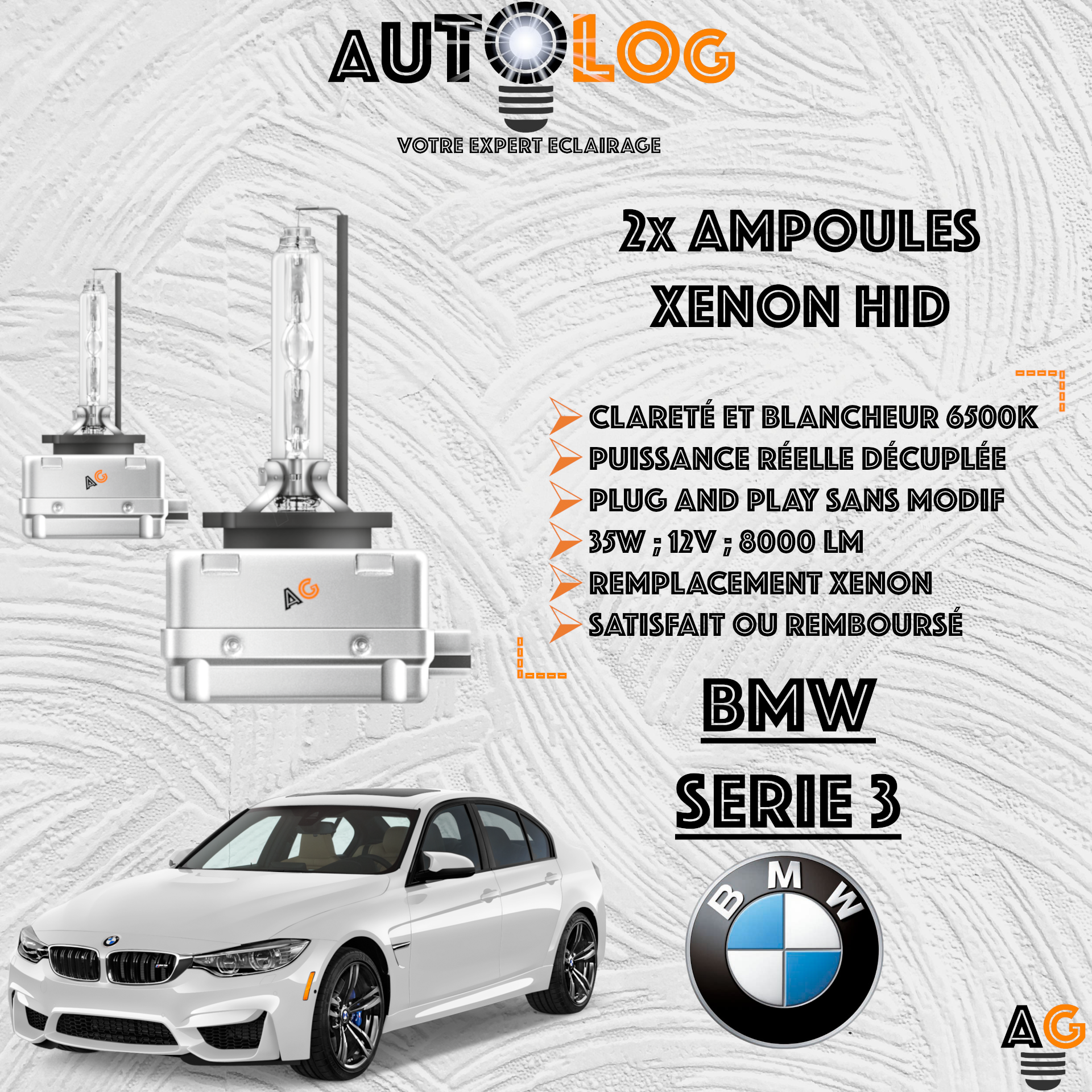 KIT AMPOULE HID XÉNON BMW SERIE 3