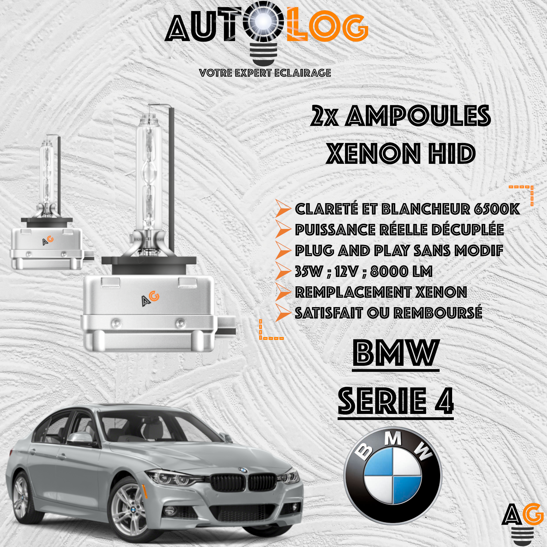 KIT AMPOULE HID XÉNON BMW SERIE 4