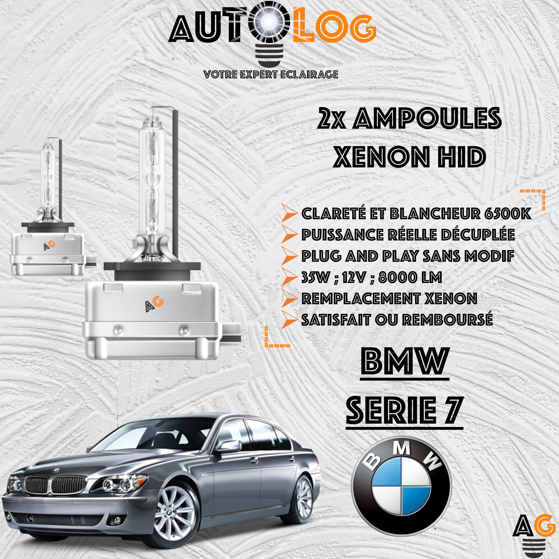 KIT AMPOULE HID XÉNON BMW SERIE 7