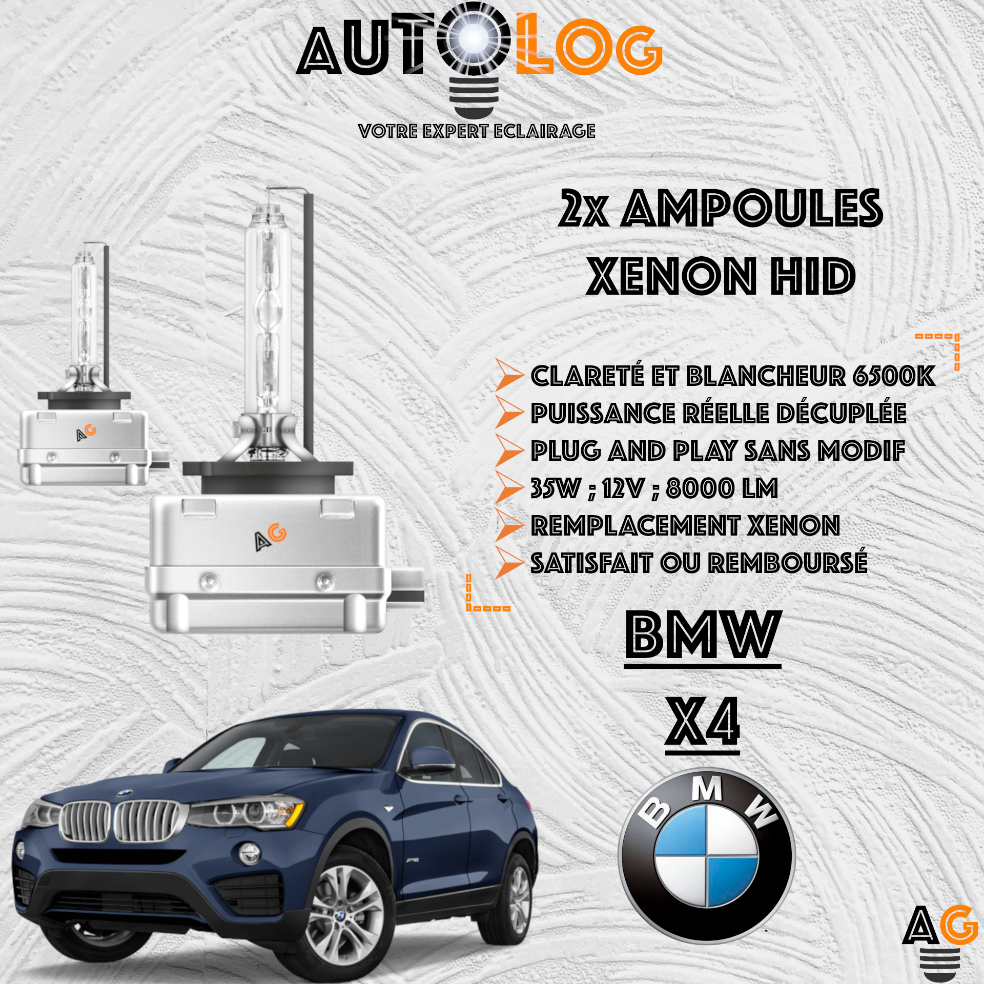 KIT AMPOULE HID XÉNON BMW X4