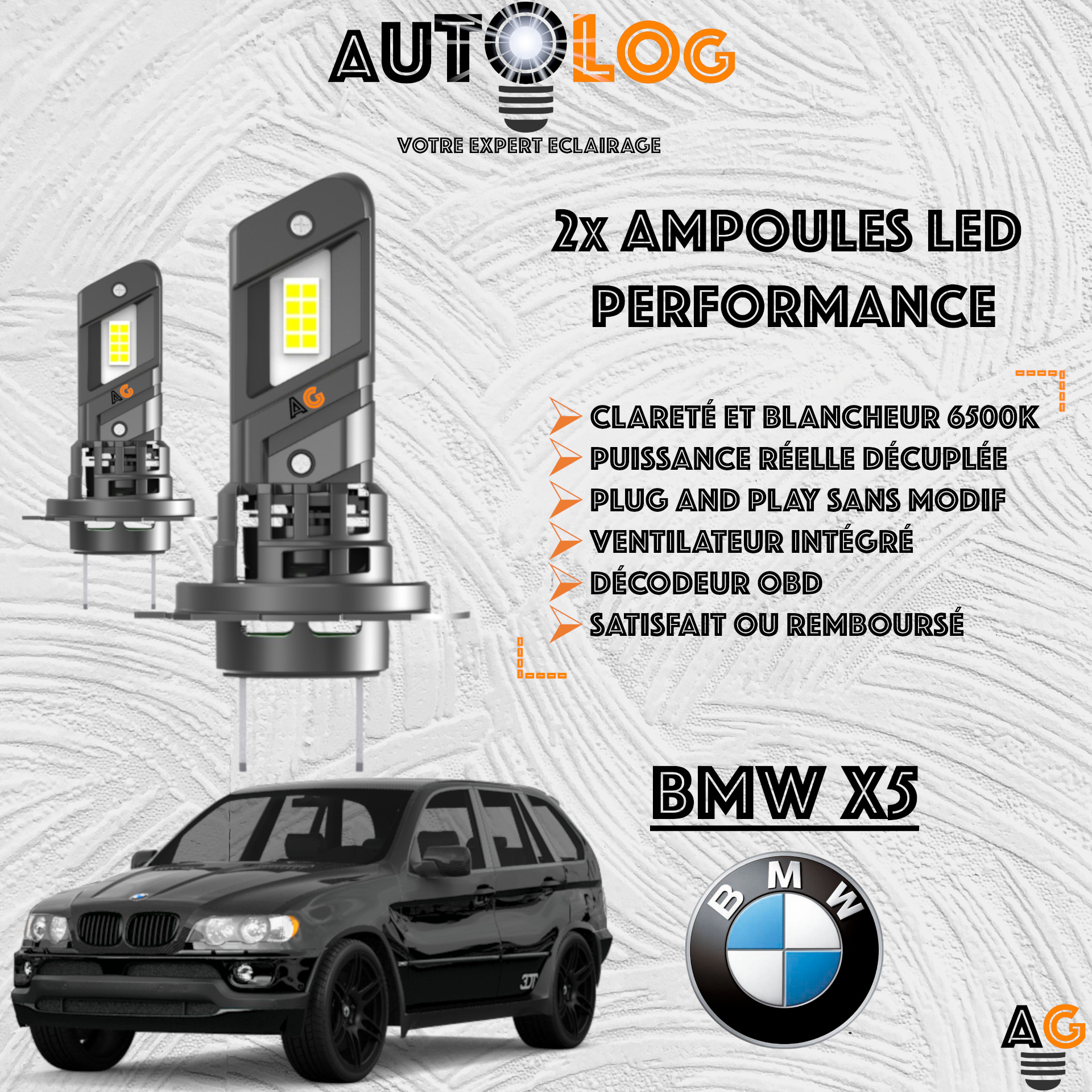 KIT AMPOULE LED BMW X5 E53