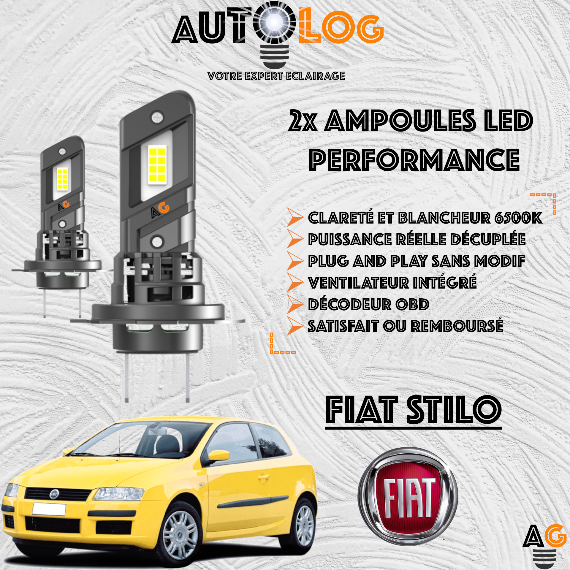 KIT AMPOULE LED FIAT STILO