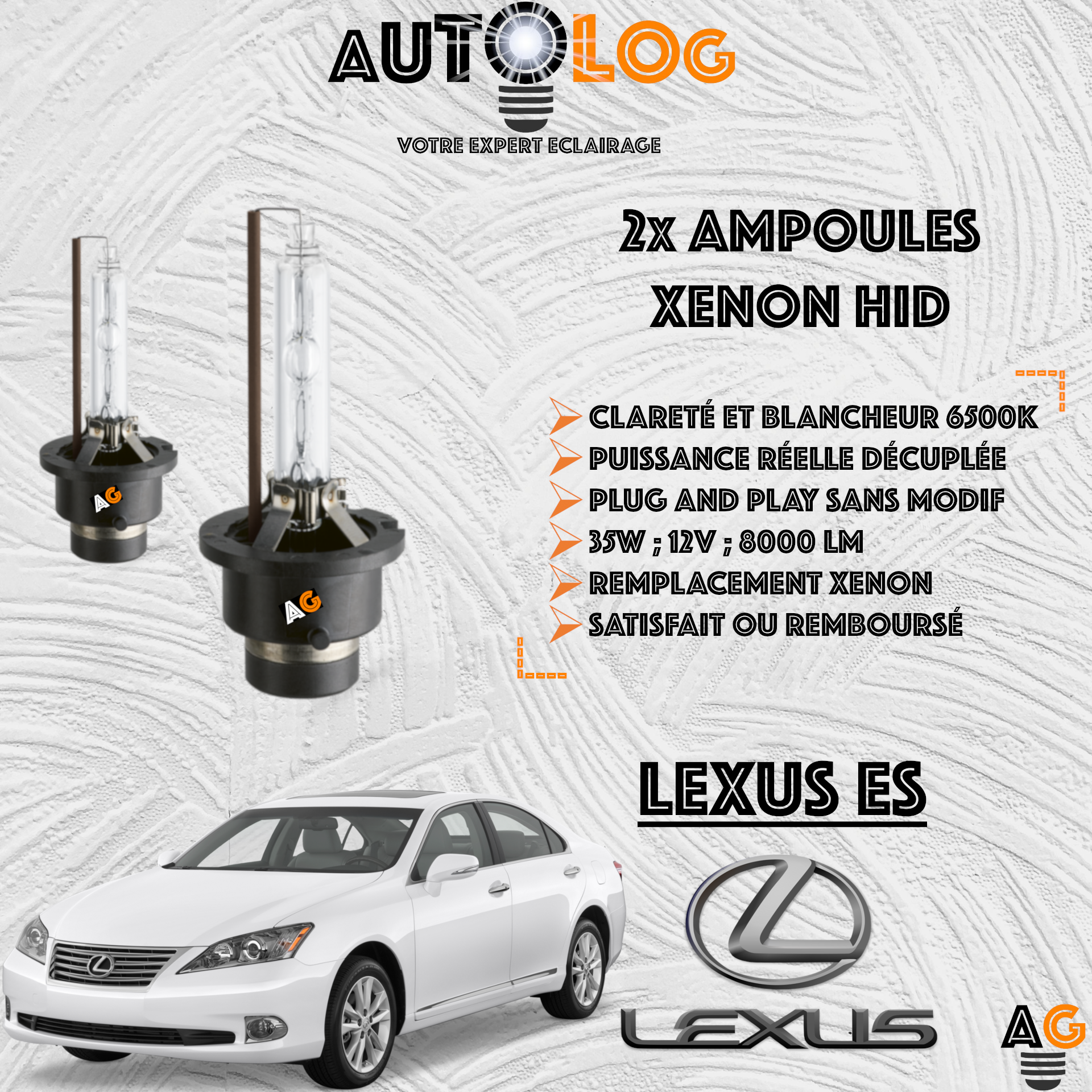 KIT AMPOULE HID XÉNON LEXUS ES