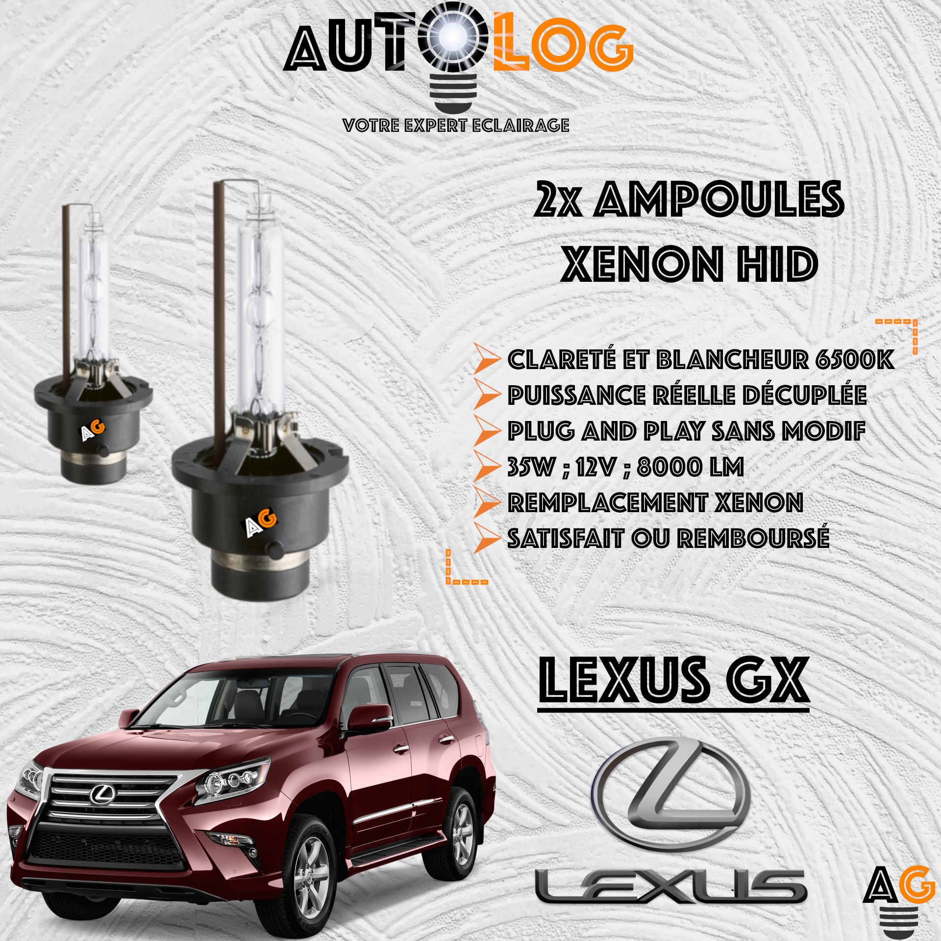 KIT AMPOULE HID XÉNON LEXUS GX