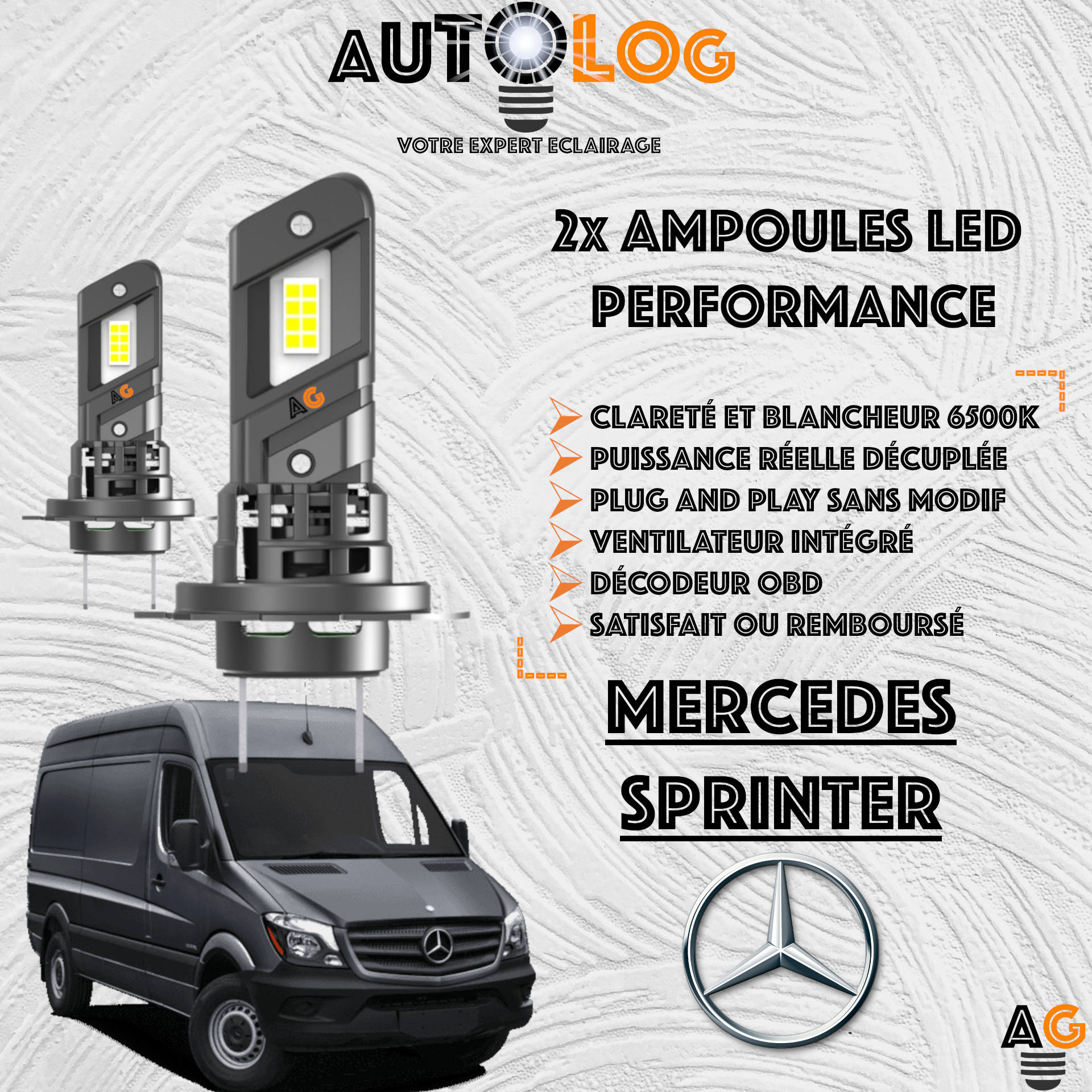KIT AMPOULE LED MERCEDES SPRINTER