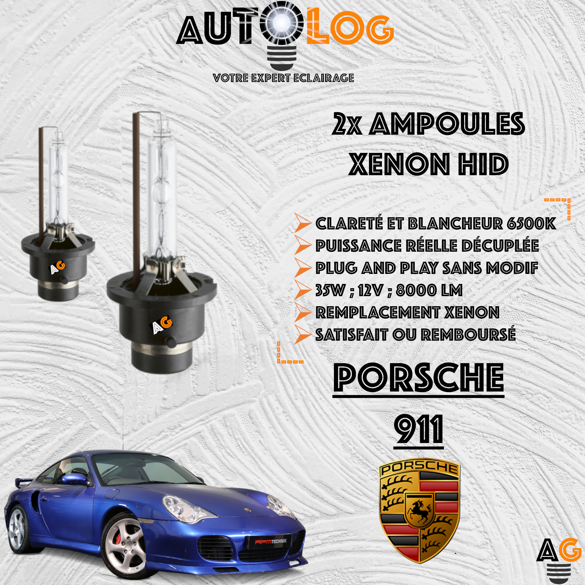 KIT AMPOULE HID XÉNON PORSCHE 911