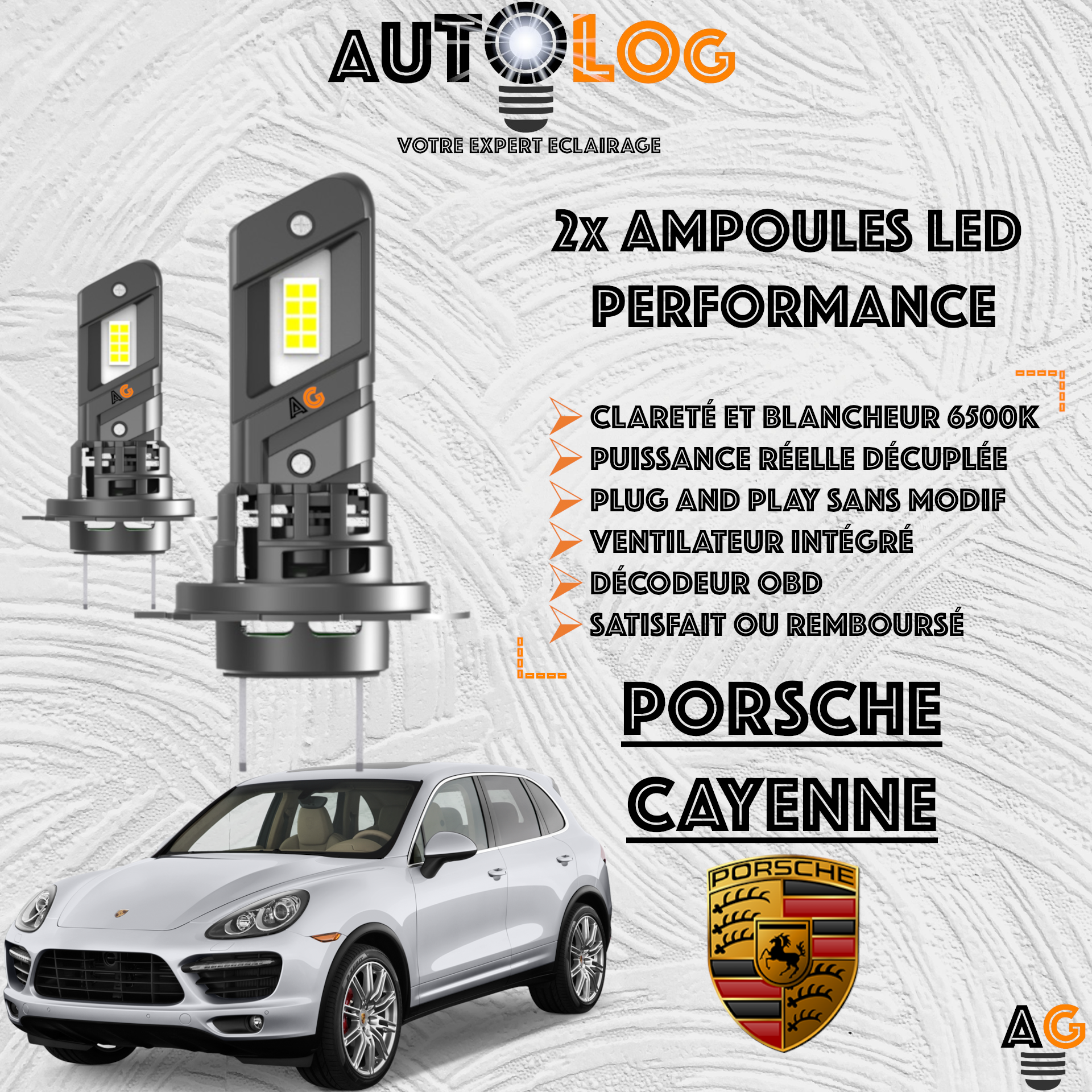 KIT AMPOULE LED PORSCHE CAYENNE