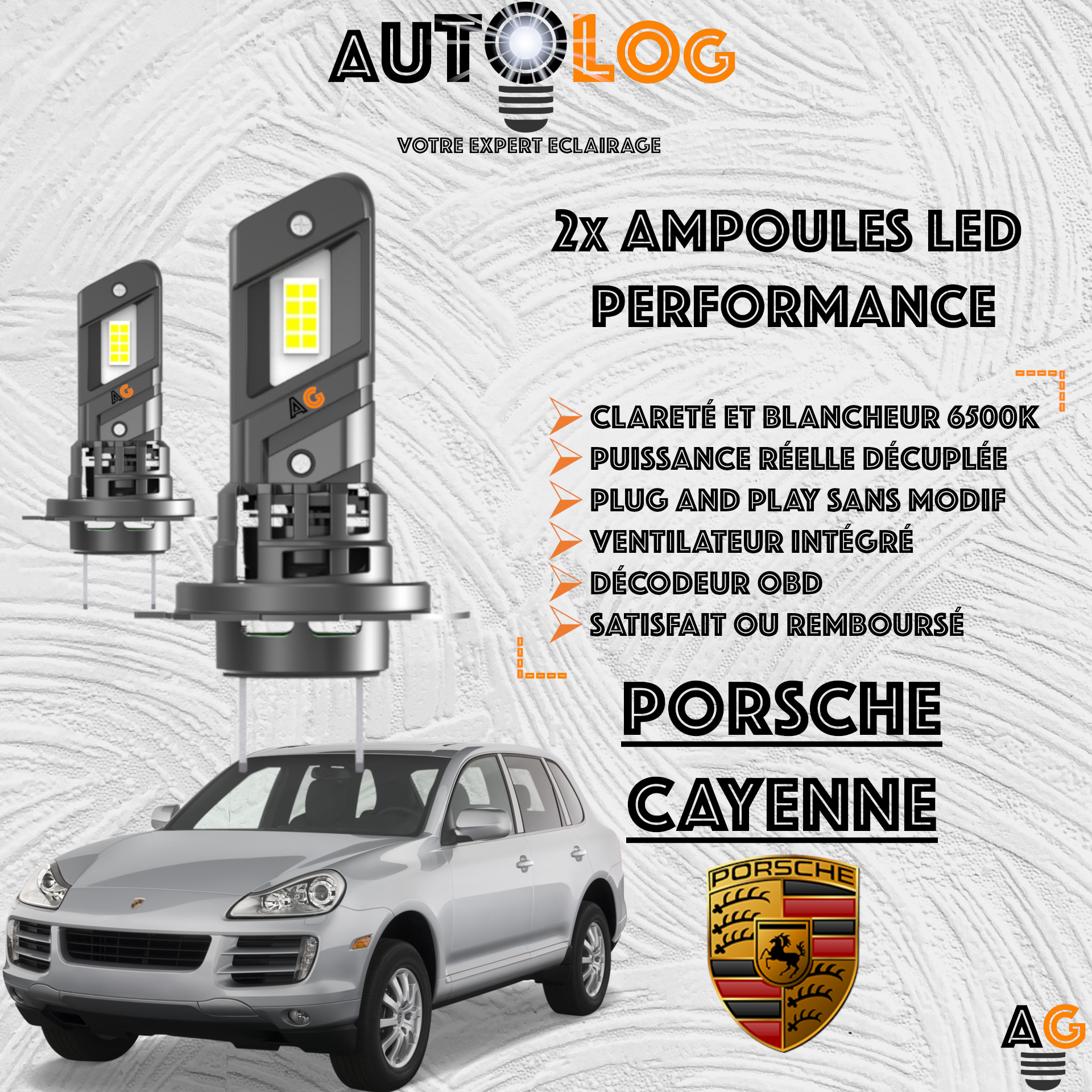 KIT AMPOULE LED PORSCHE CAYENNE