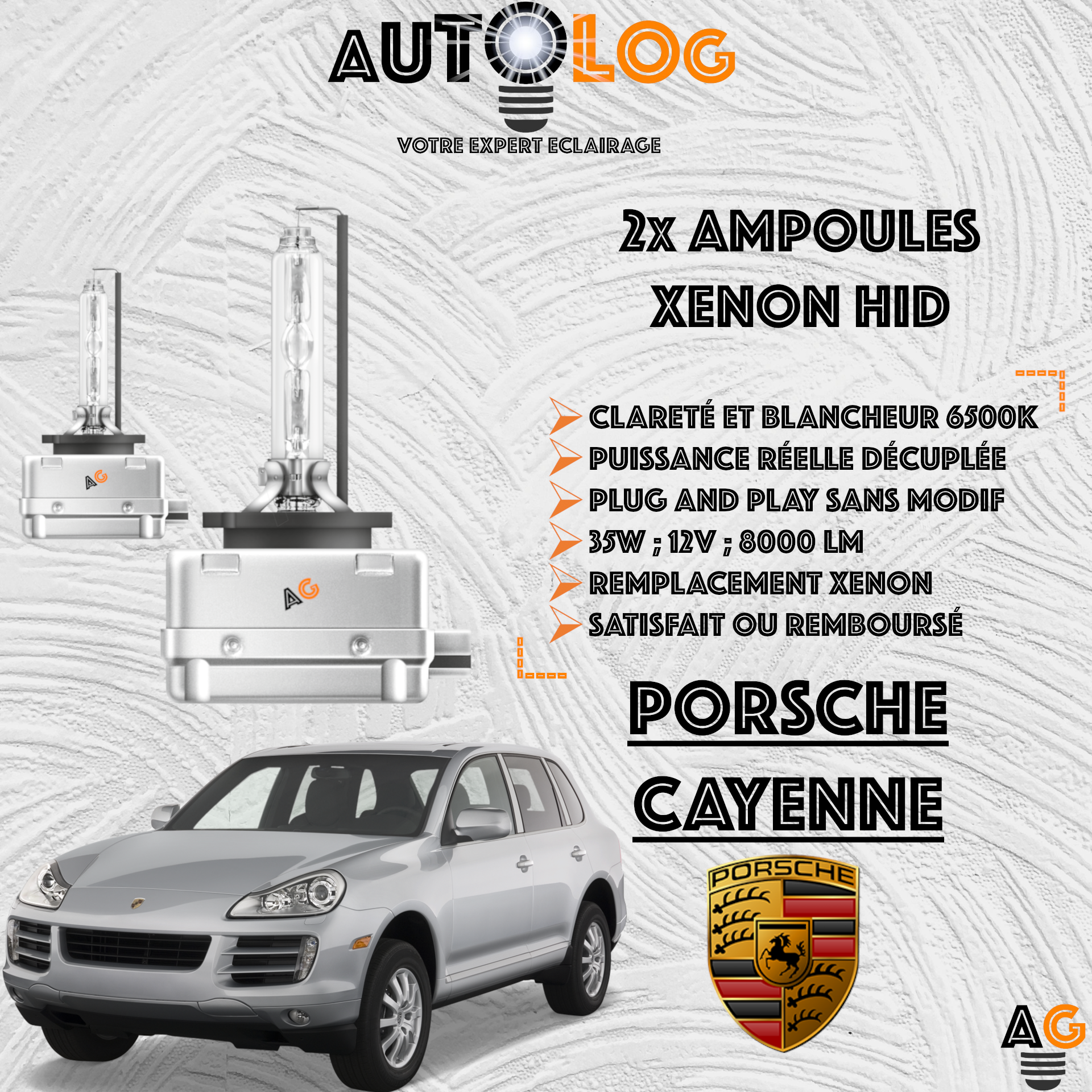 KIT AMPOULE HID XÉNON PORSCHE CAYENNE