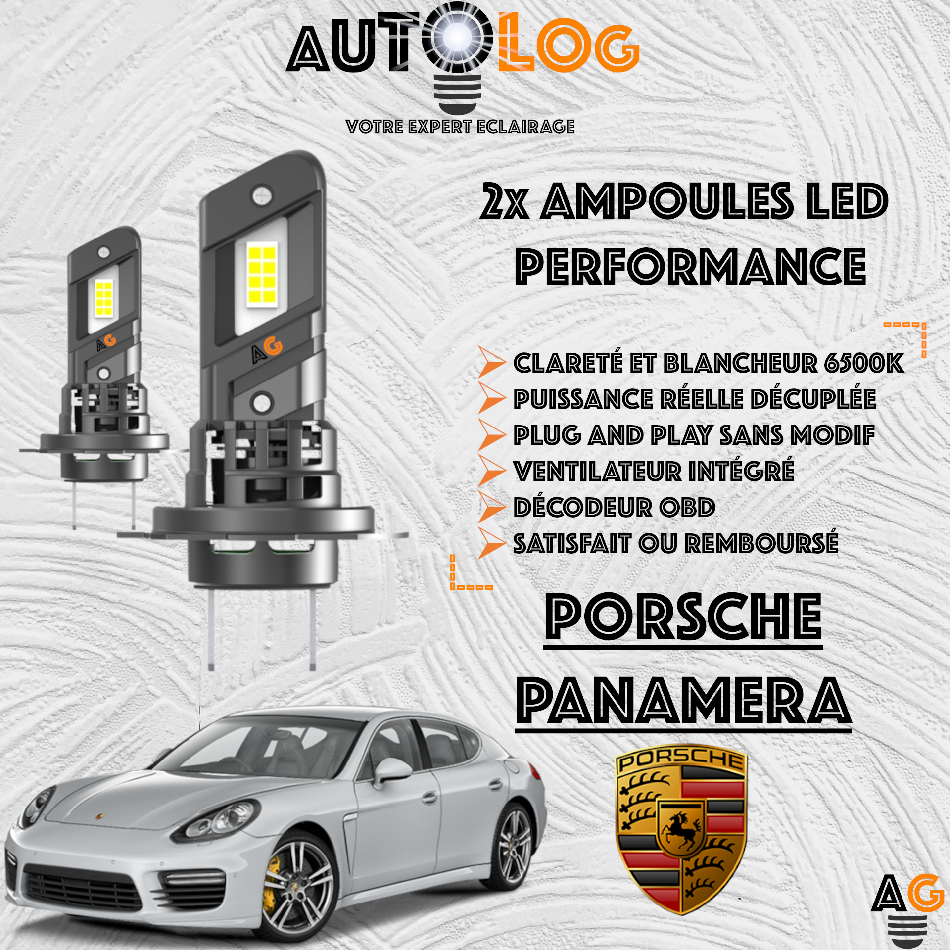 KIT AMPOULE LED PORSCHE PANAMERA