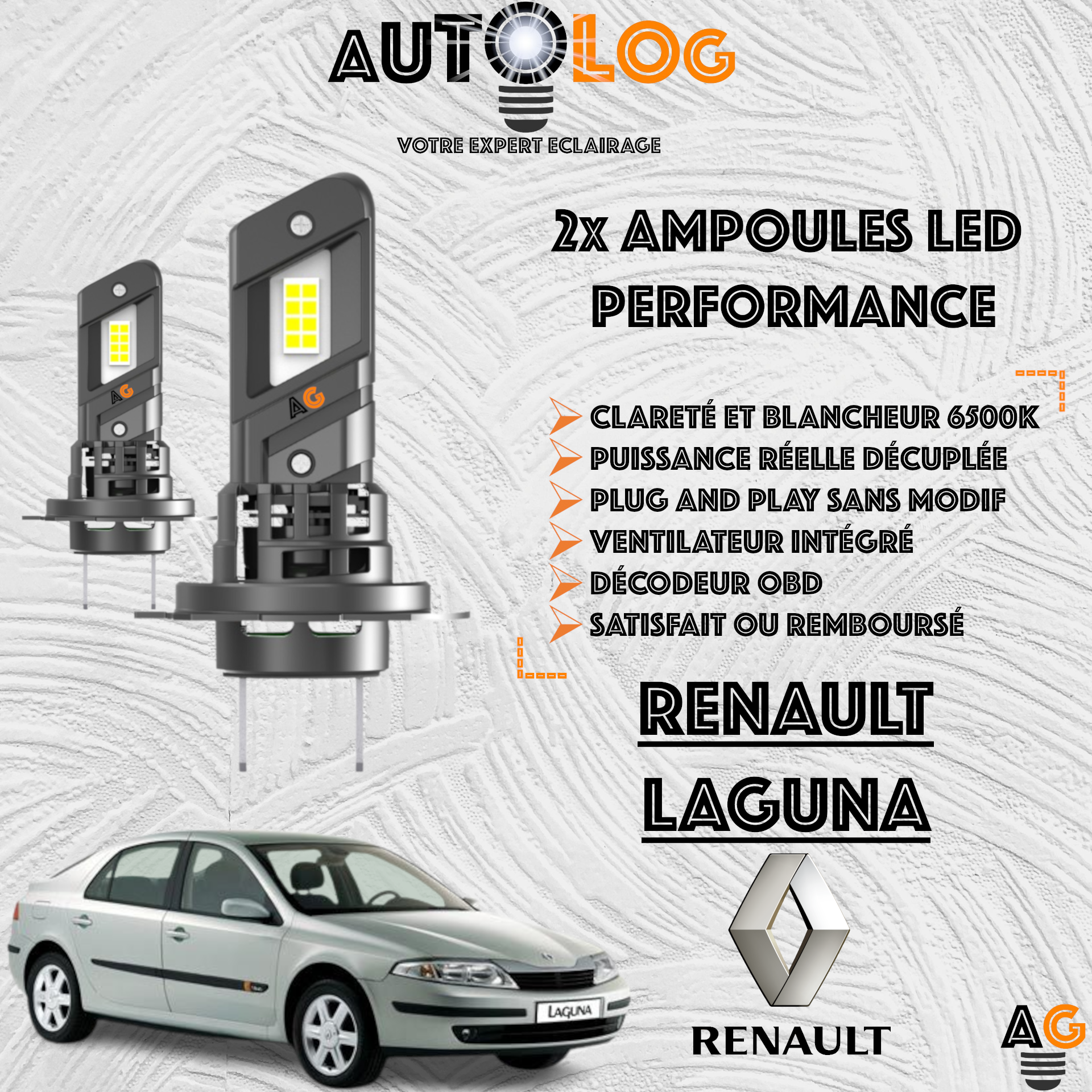 KIT AMPOULE LED RENAULT LAGUNA II