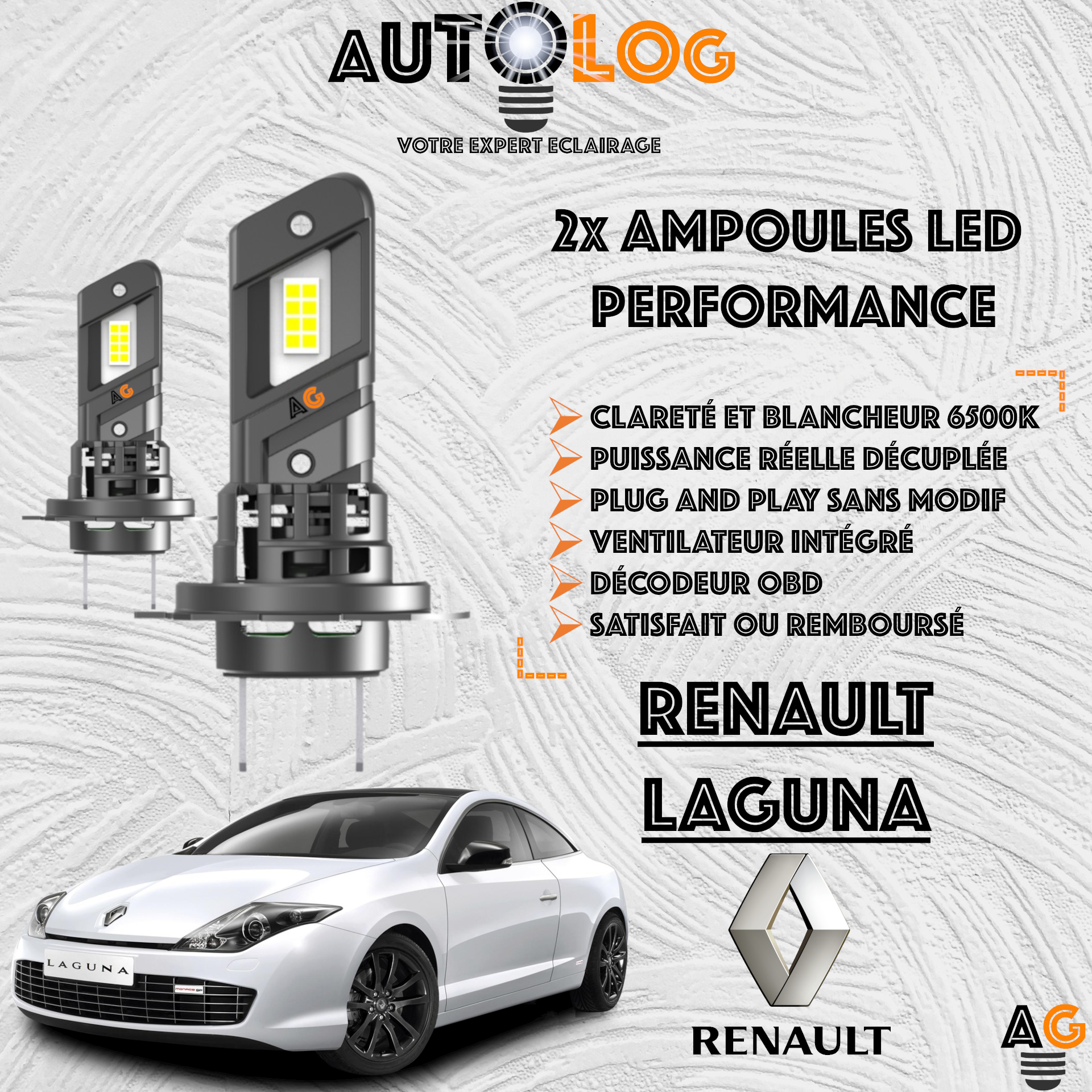 KIT AMPOULE LED RENAULT LAGUNA III