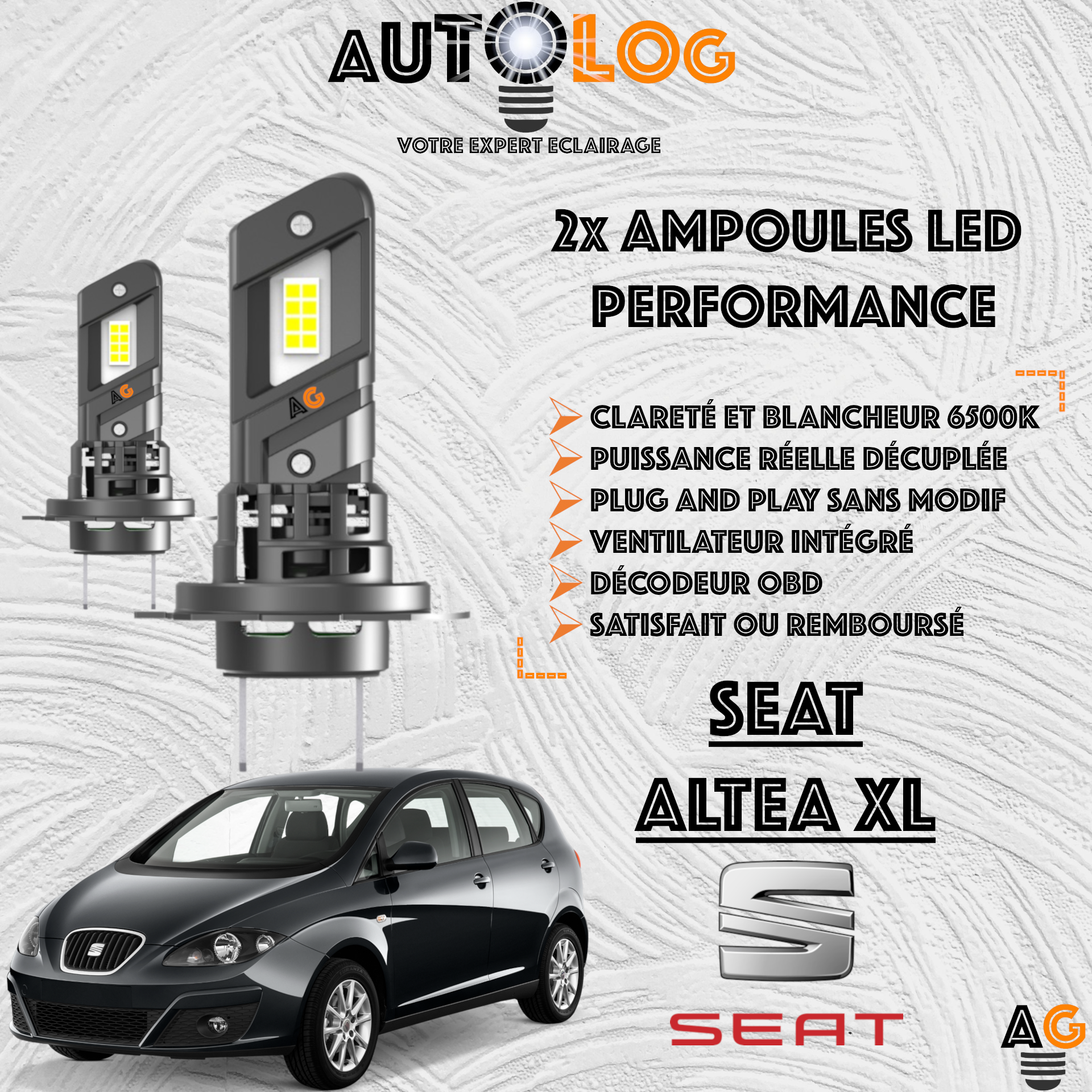 KIT AMPOULE LED SEAT ALTEA XL