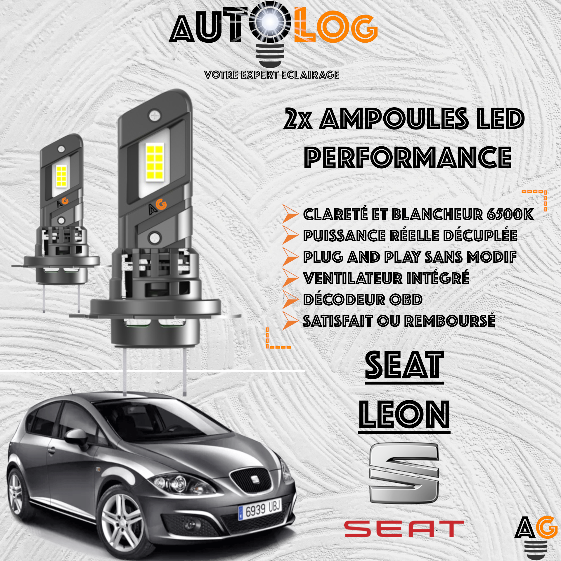 KIT AMPOULE LED SEAT LEON