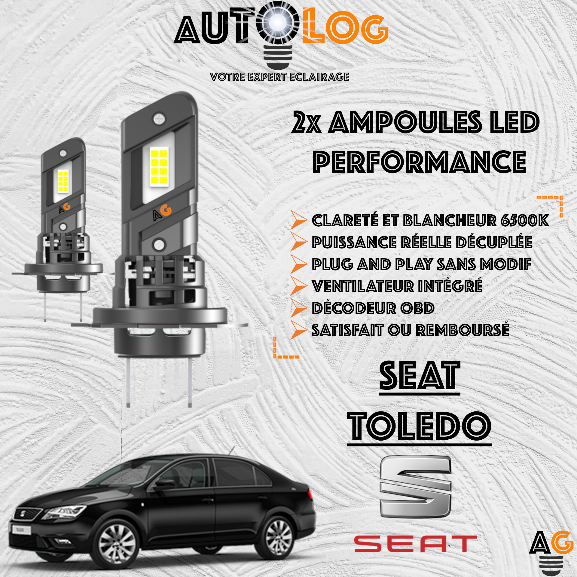 KIT AMPOULE LED SEAT TOLEDO