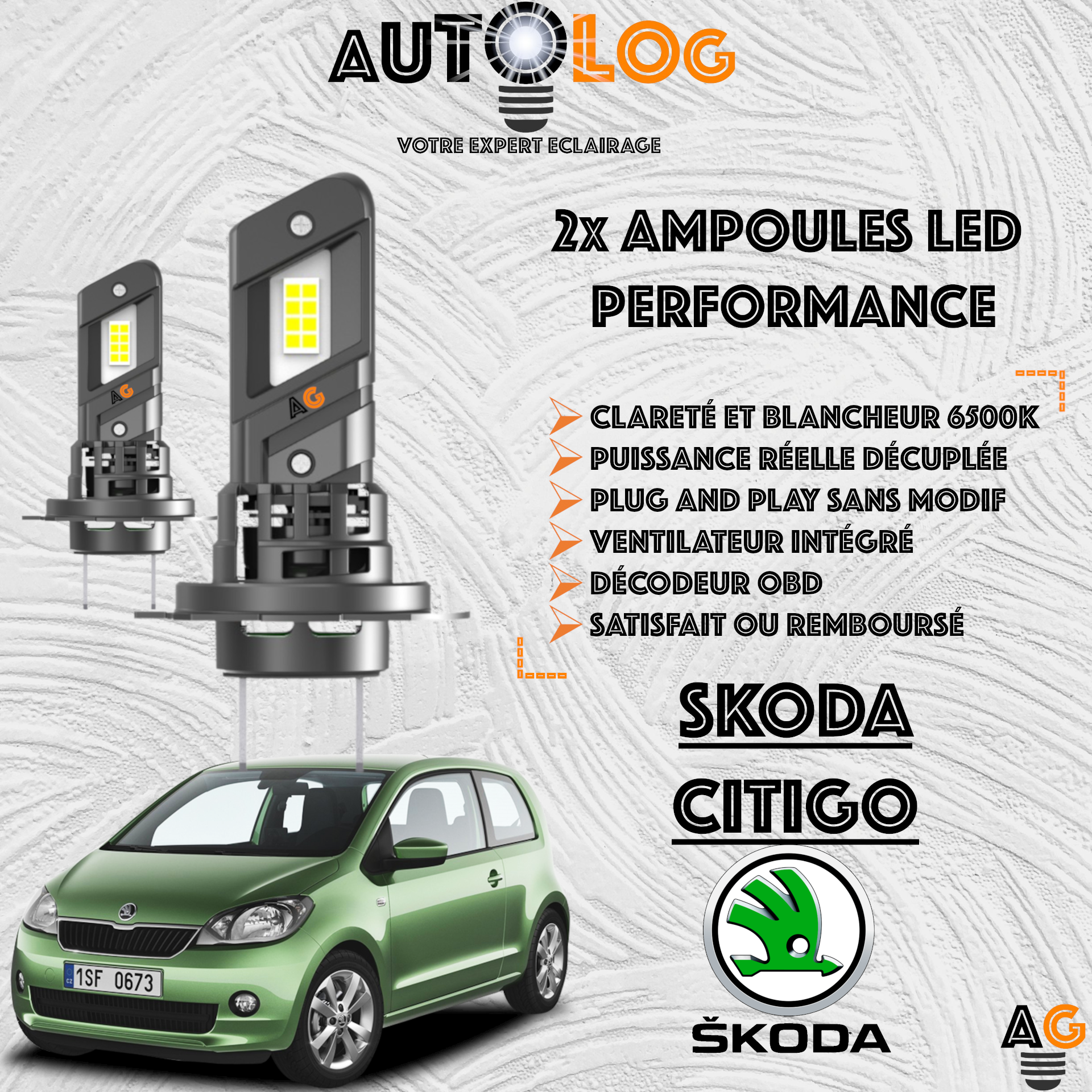 KIT AMPOULE LED SKODA CITIGO