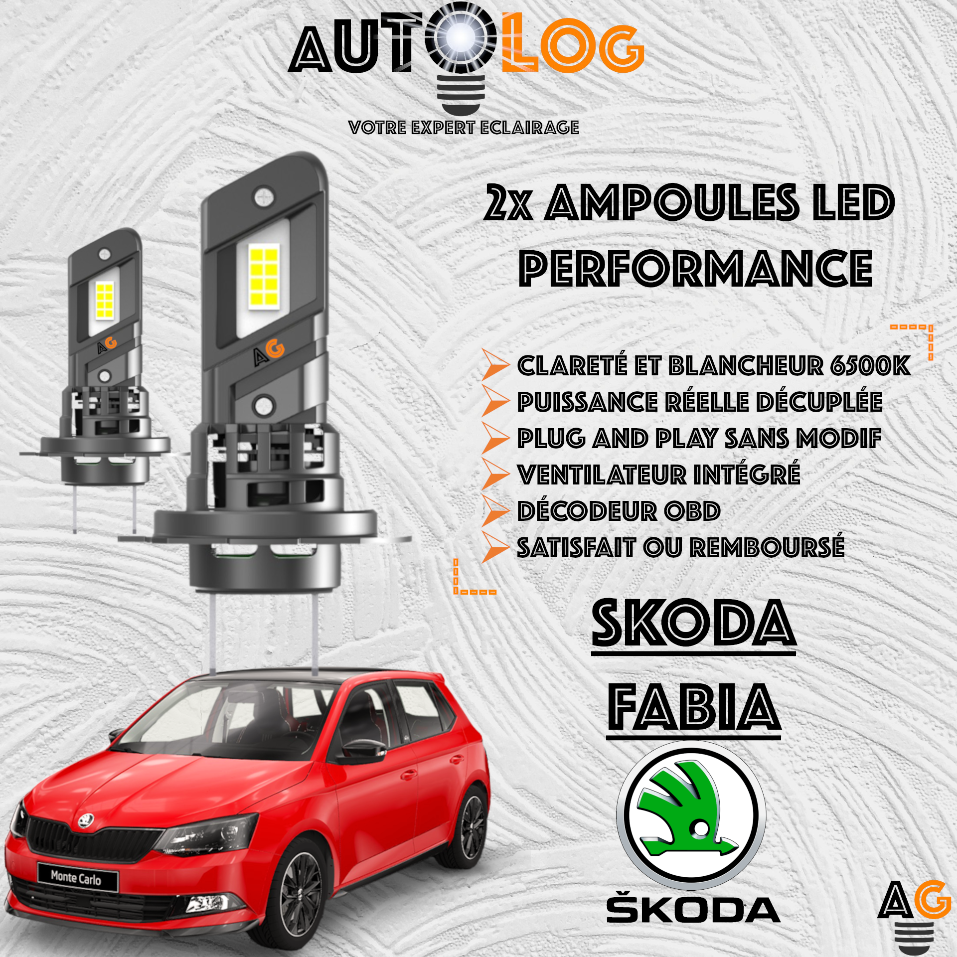 KIT AMPOULE LED SKODA FABIA