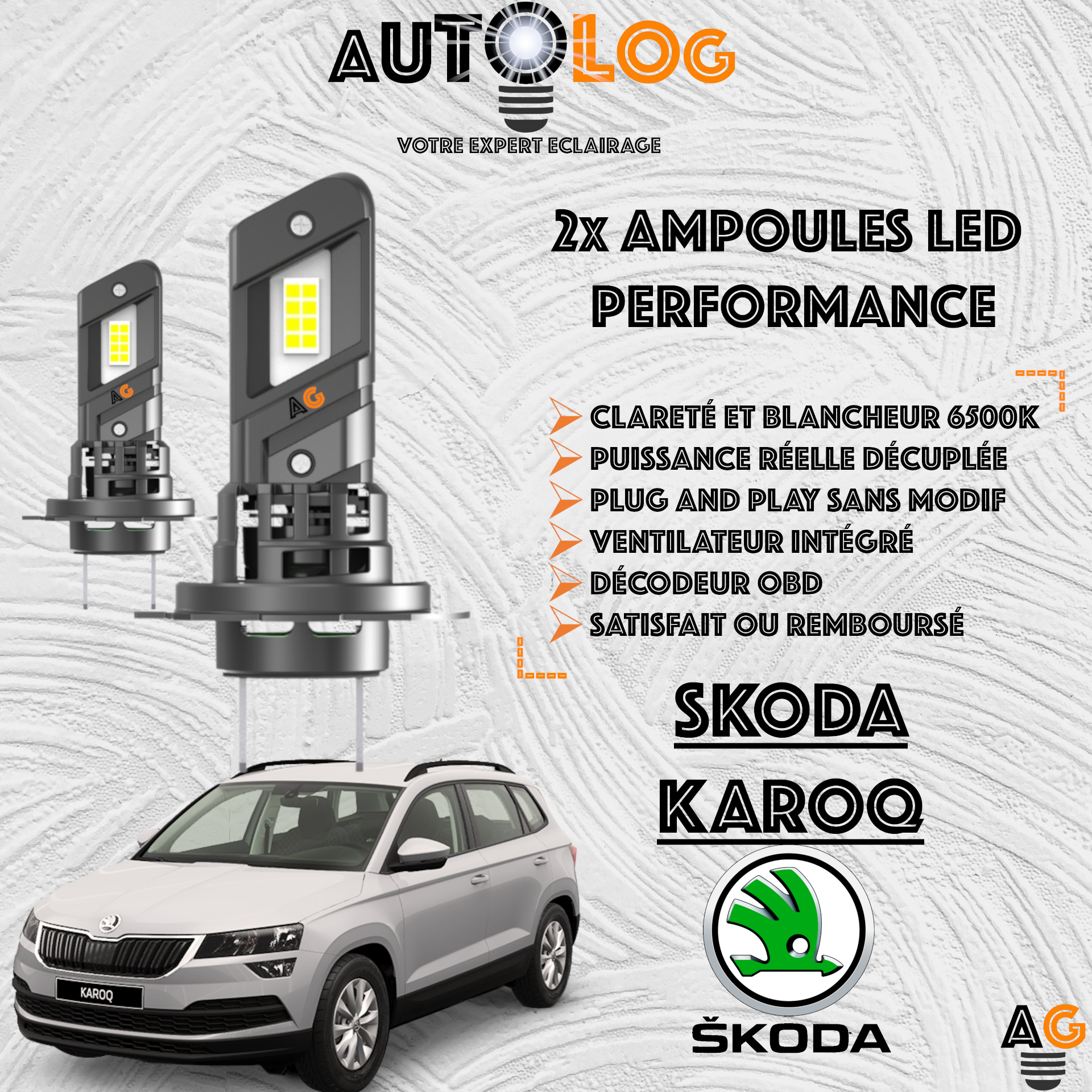 KIT AMPOULE LED SKODA KAROQ