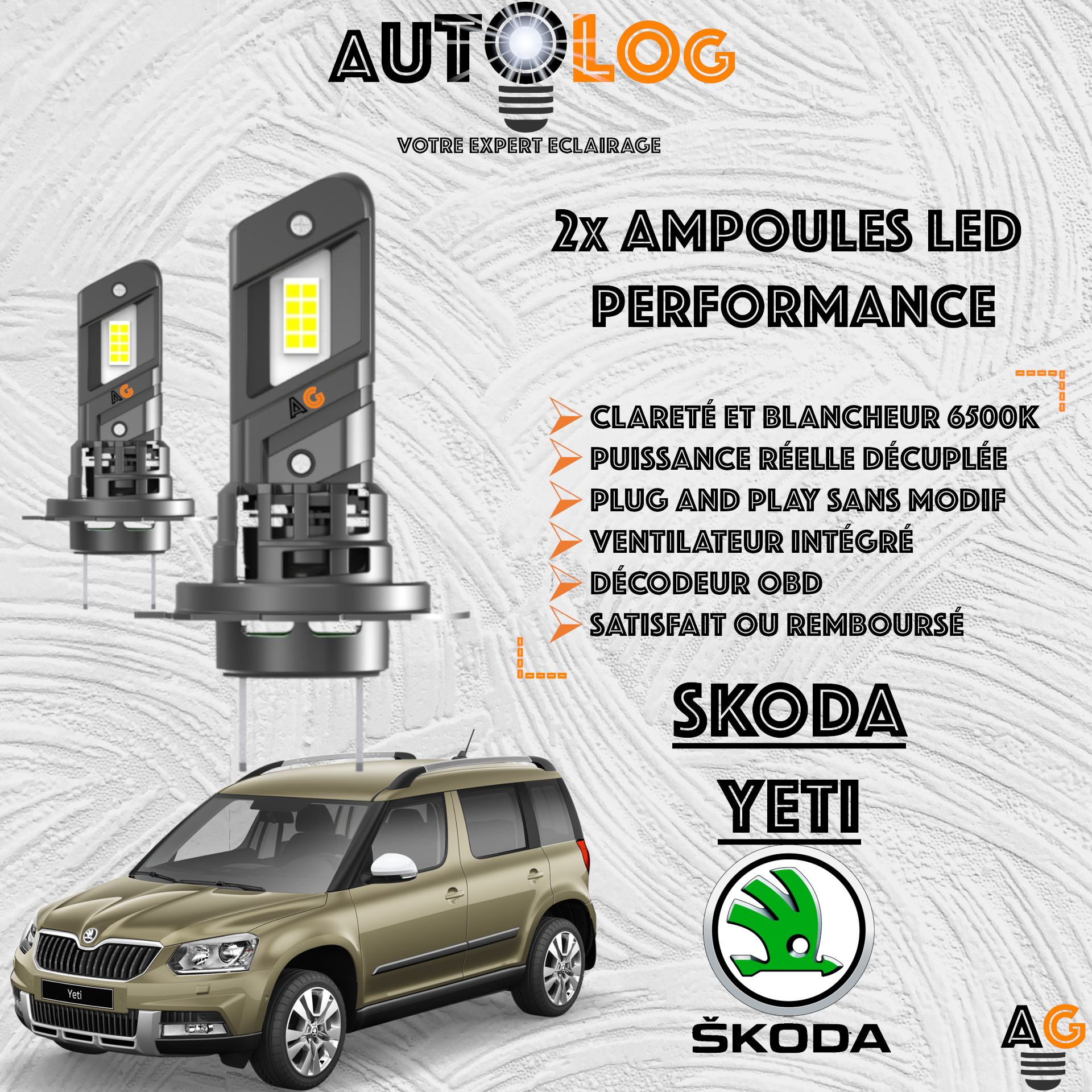 KIT AMPOULE LED SKODA YETI