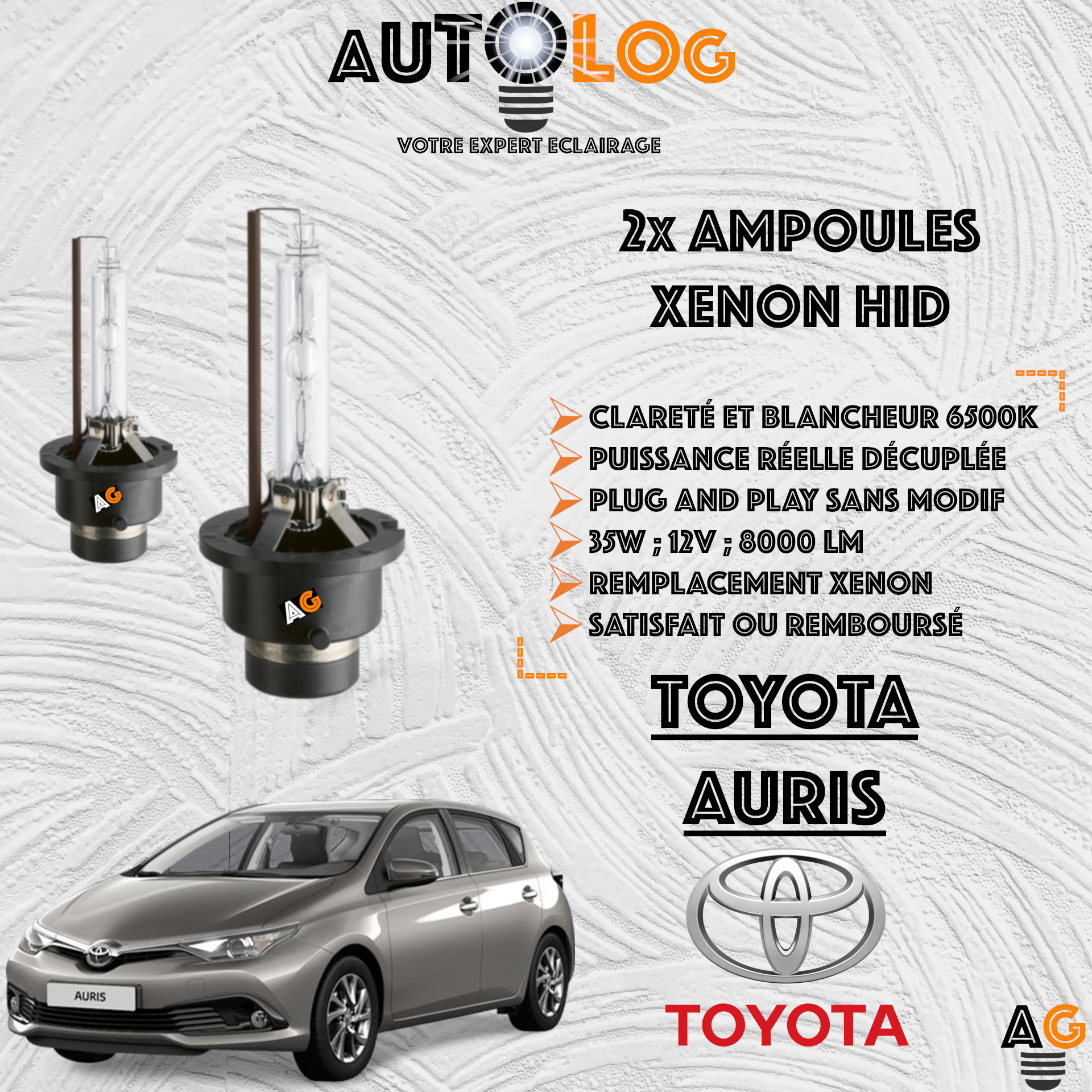 KIT AMPOULE HID XÉNON TOYOTA AURIS