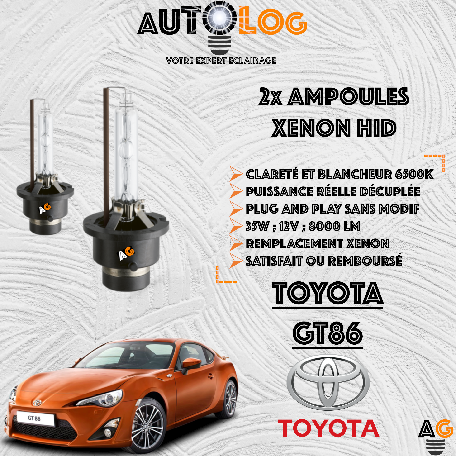 KIT AMPOULE HID XÉNON TOYOTA GT86