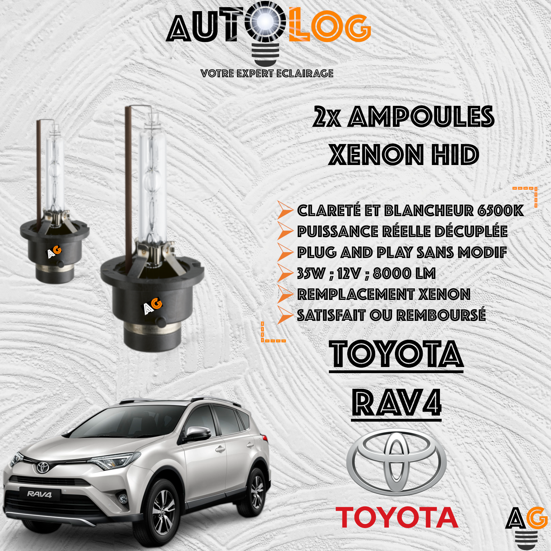 KIT AMPOULE HID XÉNON TOYOTA RAV4