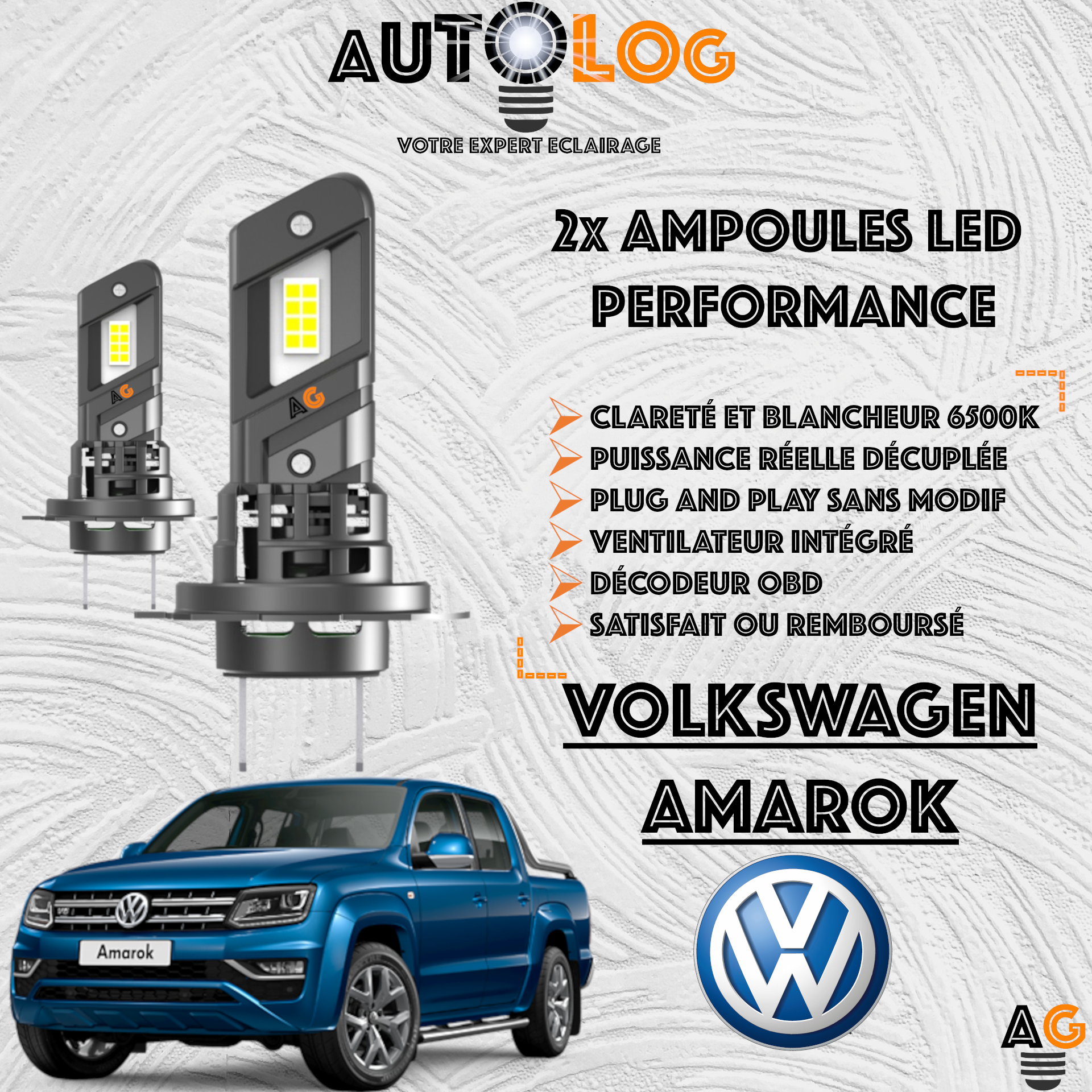 KIT AMPOULE LED VOLKSWAGEN AMAROK