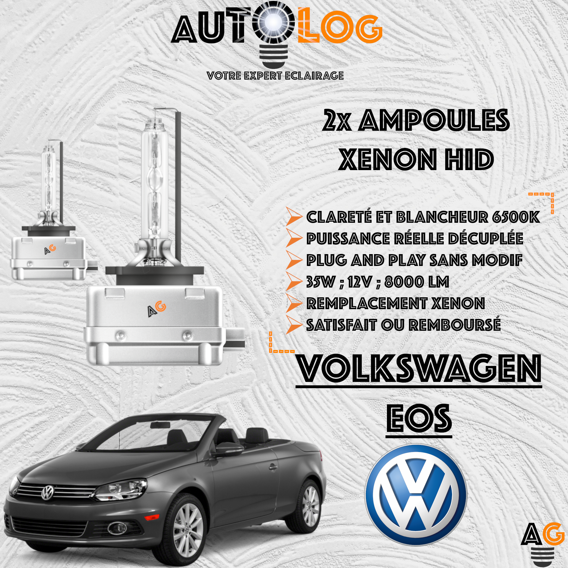 KIT AMPOULE HID XÉNON VOLKSWAGEN EOS