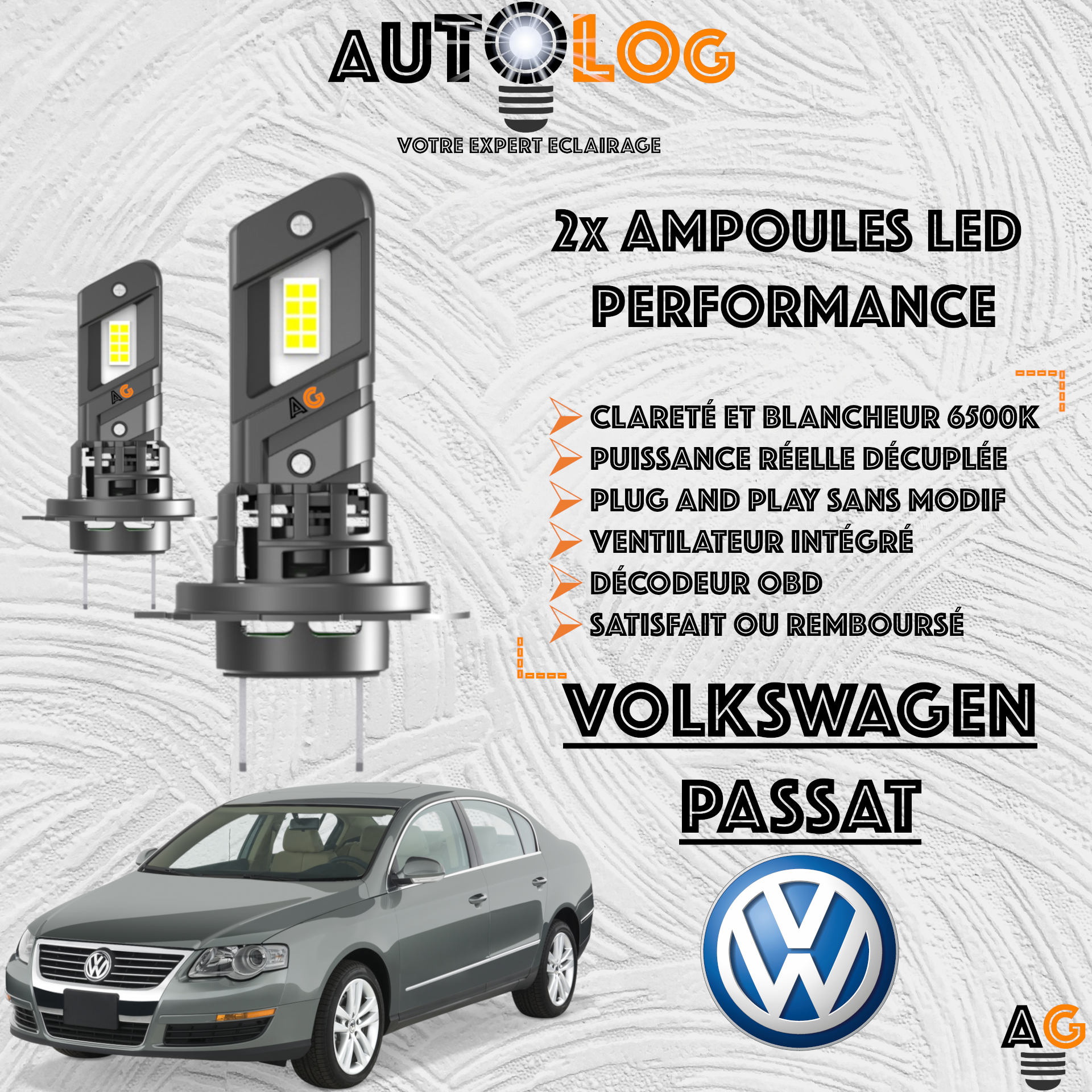 KIT AMPOULE LED VOLKSWAGEN PASSAT