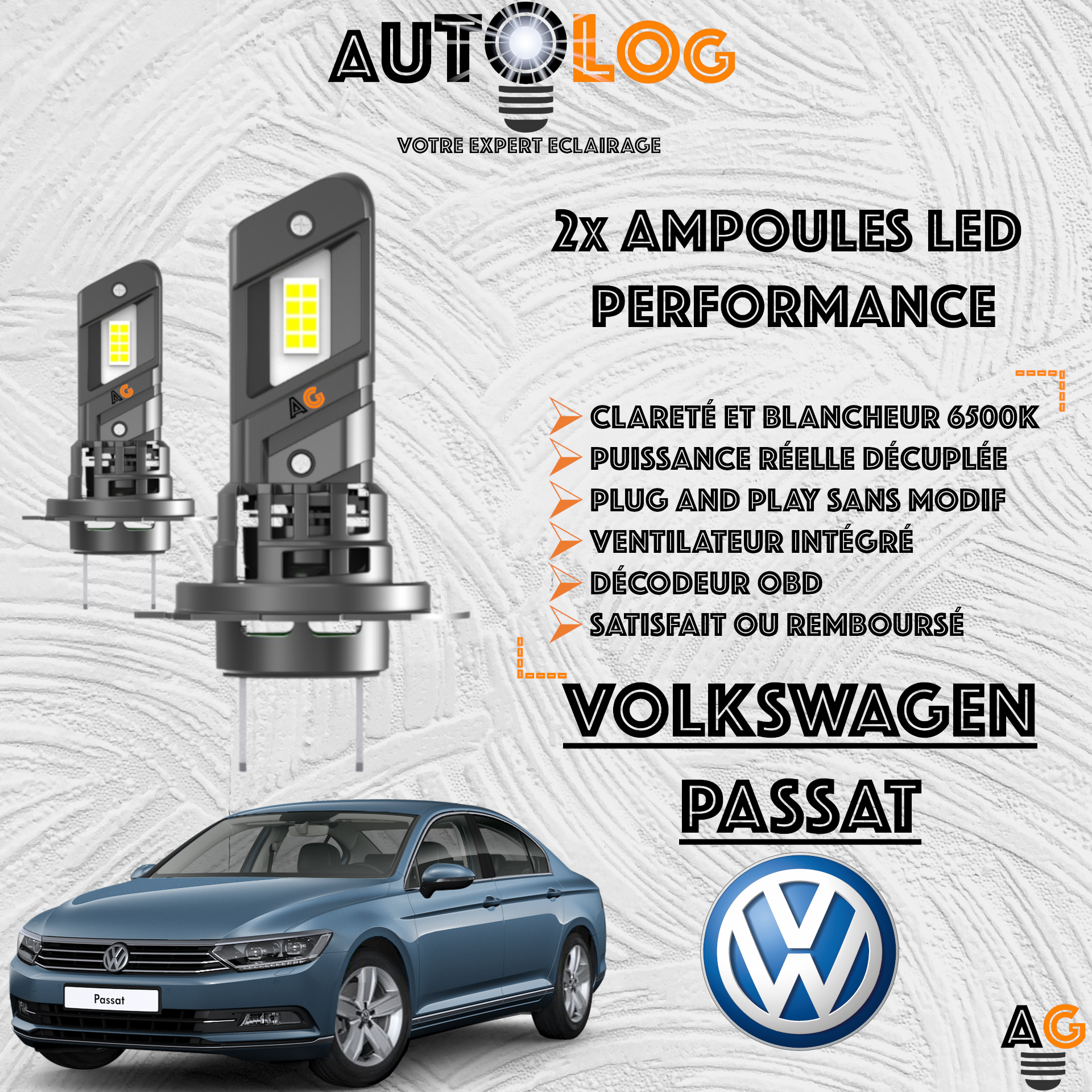 KIT AMPOULE LED VOLKSWAGEN PASSAT