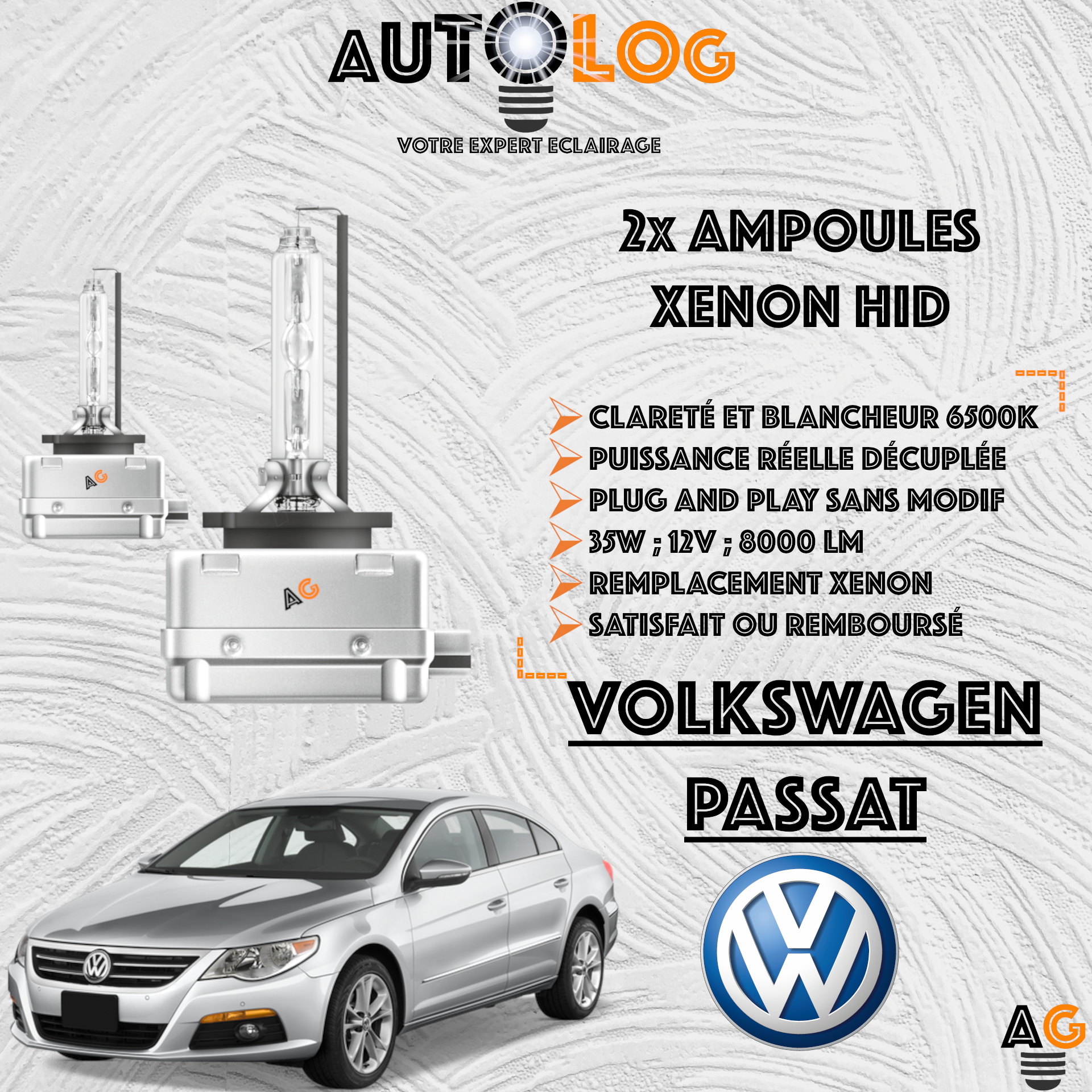 KIT AMPOULE HID XÉNON VOLKSWAGEN PASSAT