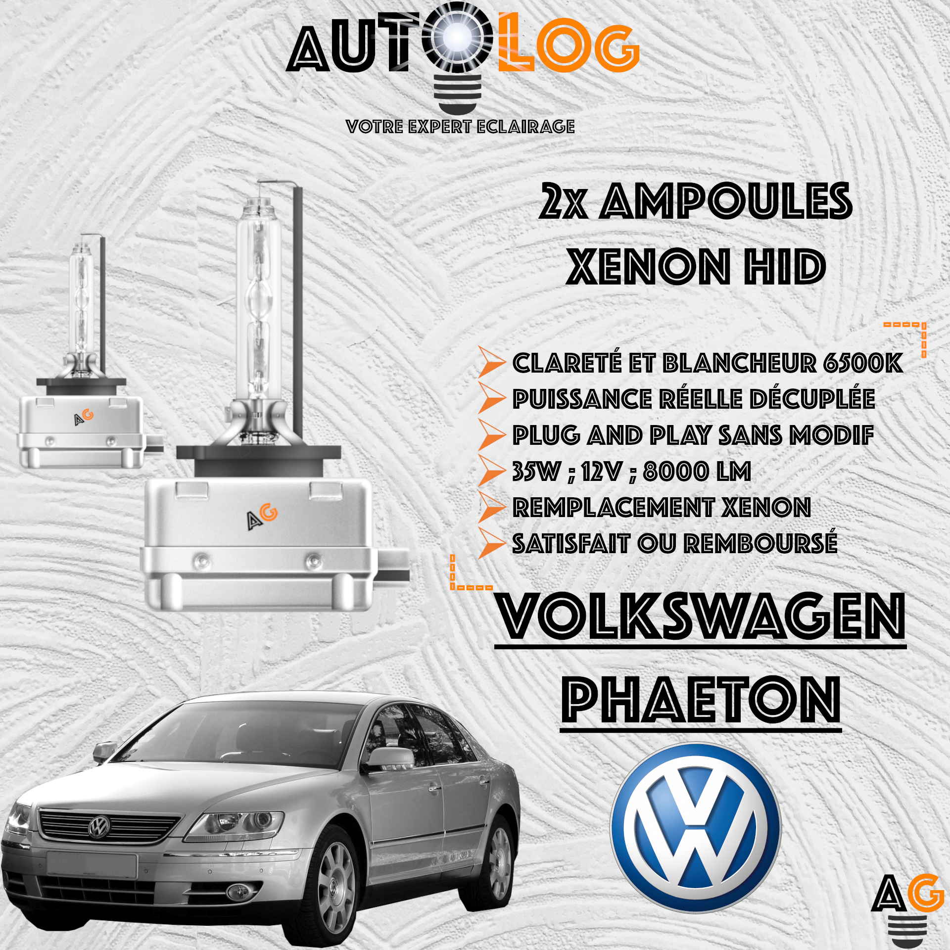 KIT AMPOULE HID XÉNON VOLKSWAGEN PHAETON