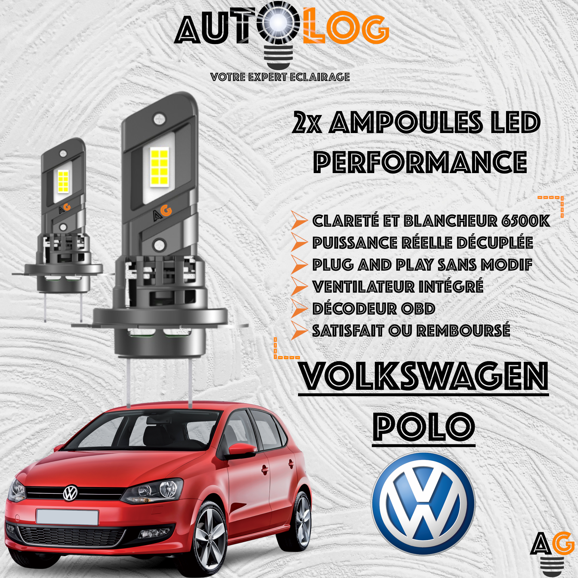 KIT AMPOULE LED VOLKSWAGEN POLO