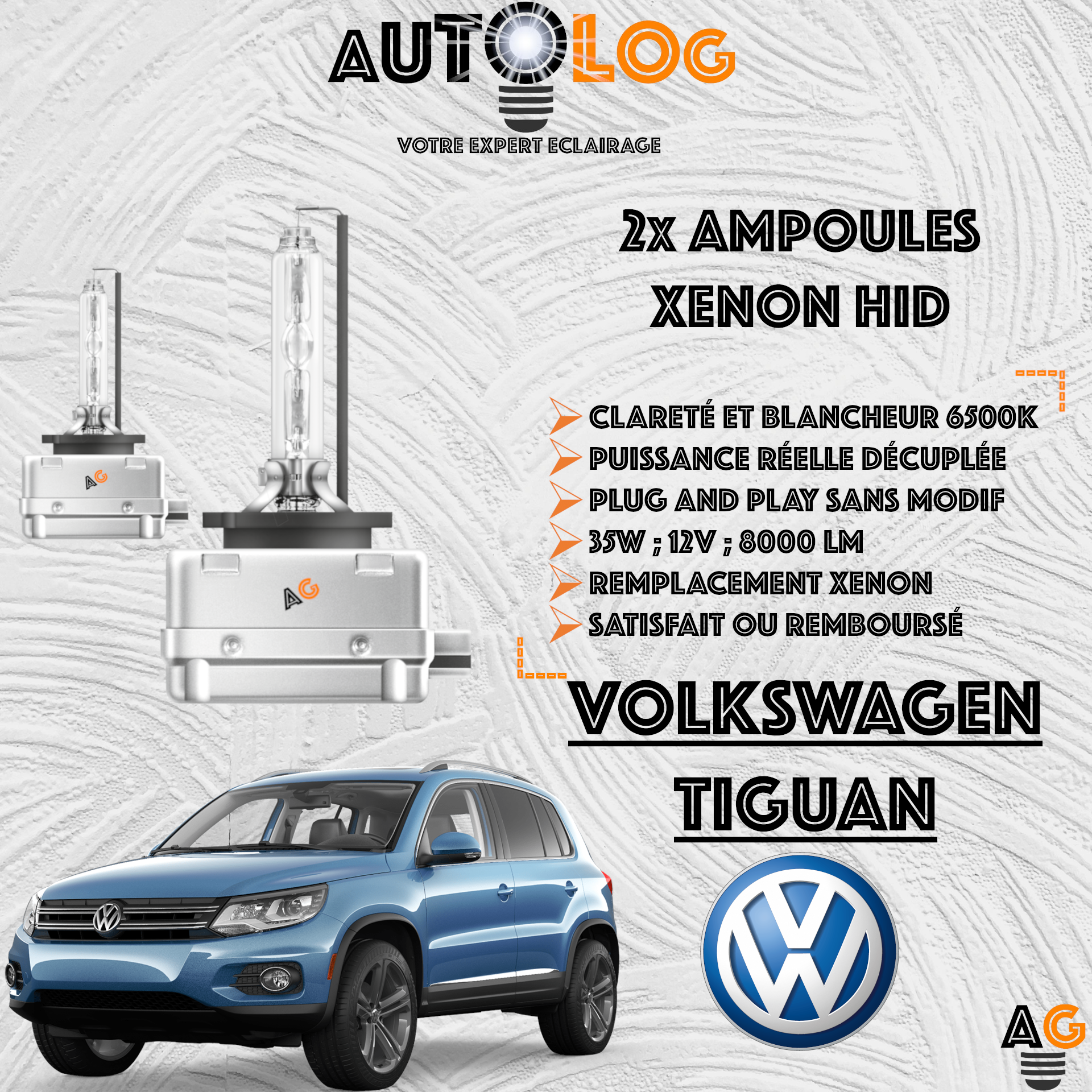 KIT AMPOULE HID XÉNON VOLKSWAGEN TIGUAN