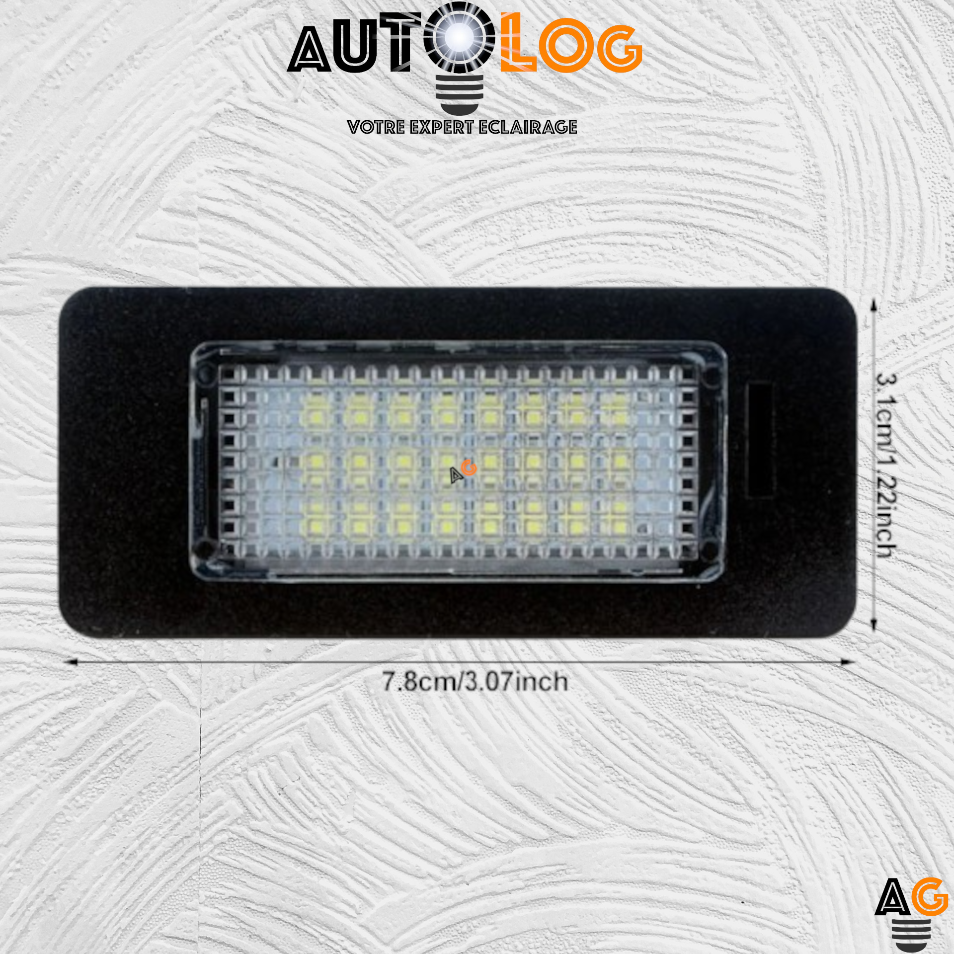 2x Feux de plaque d'immatriculation LED Audi A1