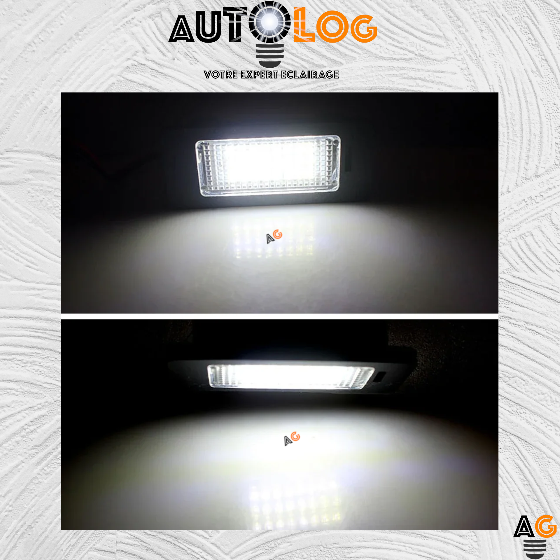 2x Feux de plaque d'immatriculation LED Volkswagen Touran