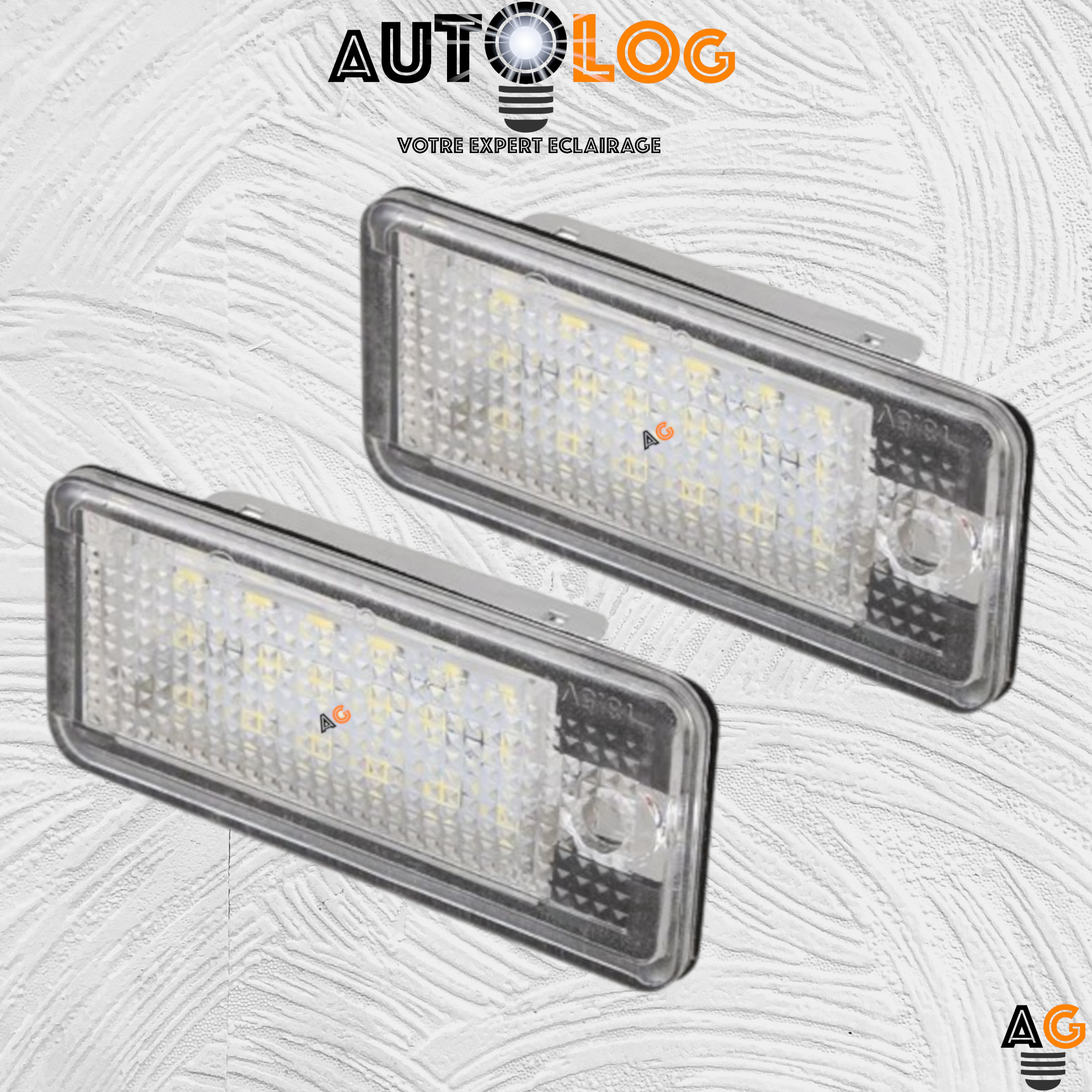 2x Feux de plaque d'immatriculation LED Audi A8