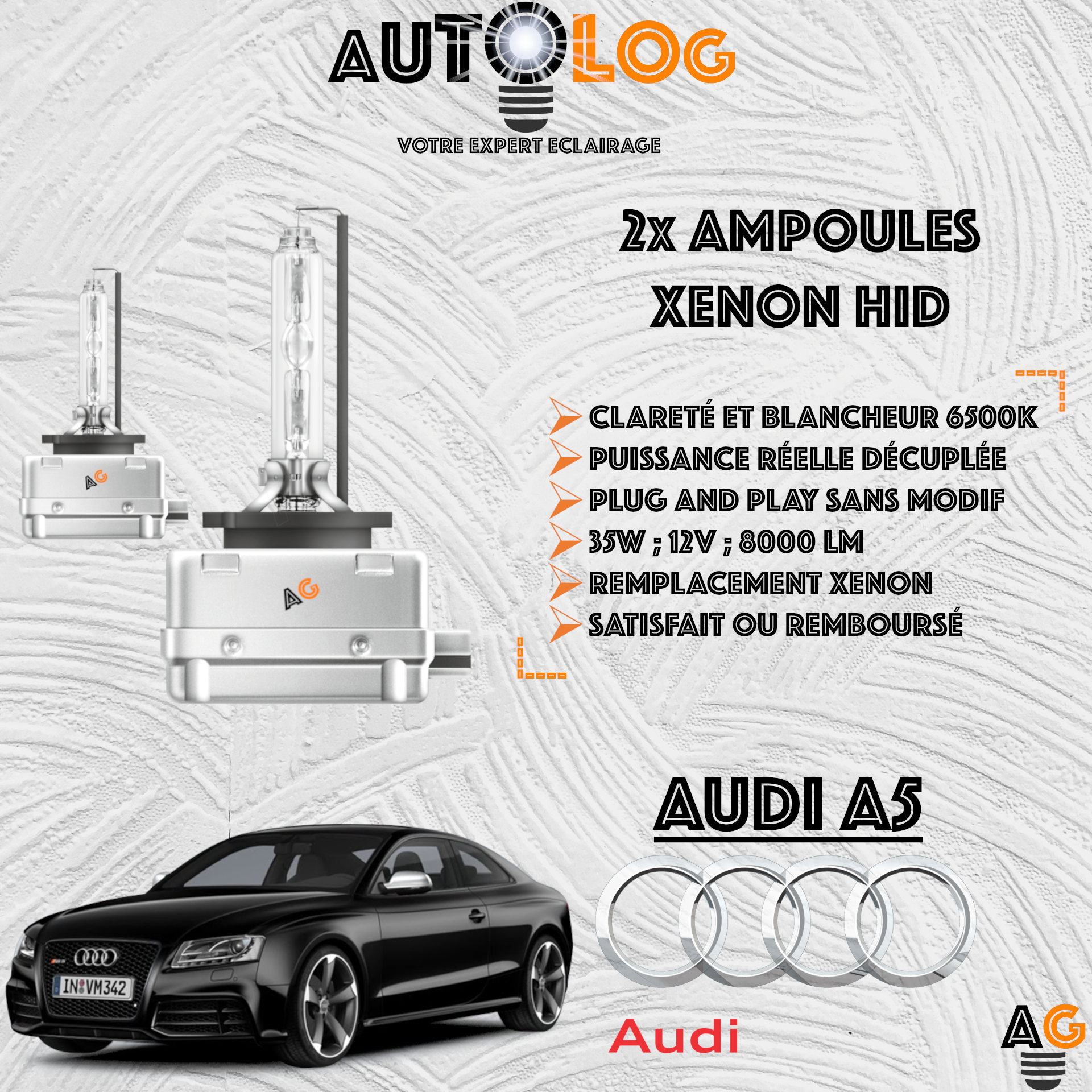 KIT AMPOULE HID XÉNON AUDI A5