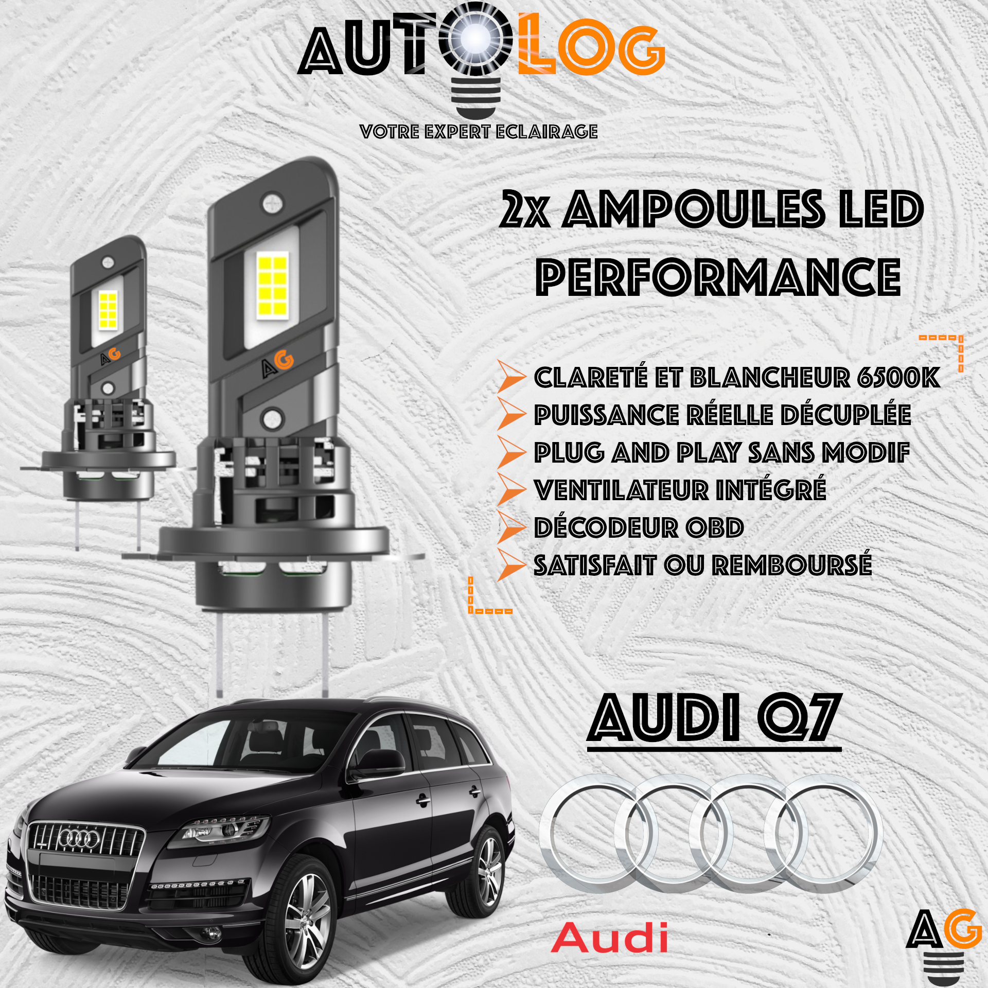 KIT AMPOULE LED AUDI Q7